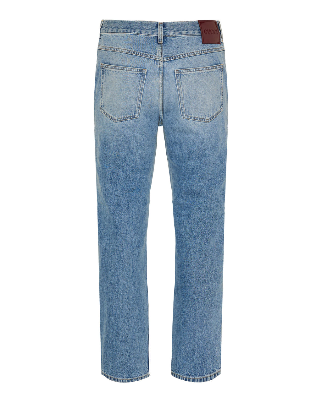 Slim Fit Cotton Denim Pants Gucci – Гарантія оригінальності – вид ззаду
