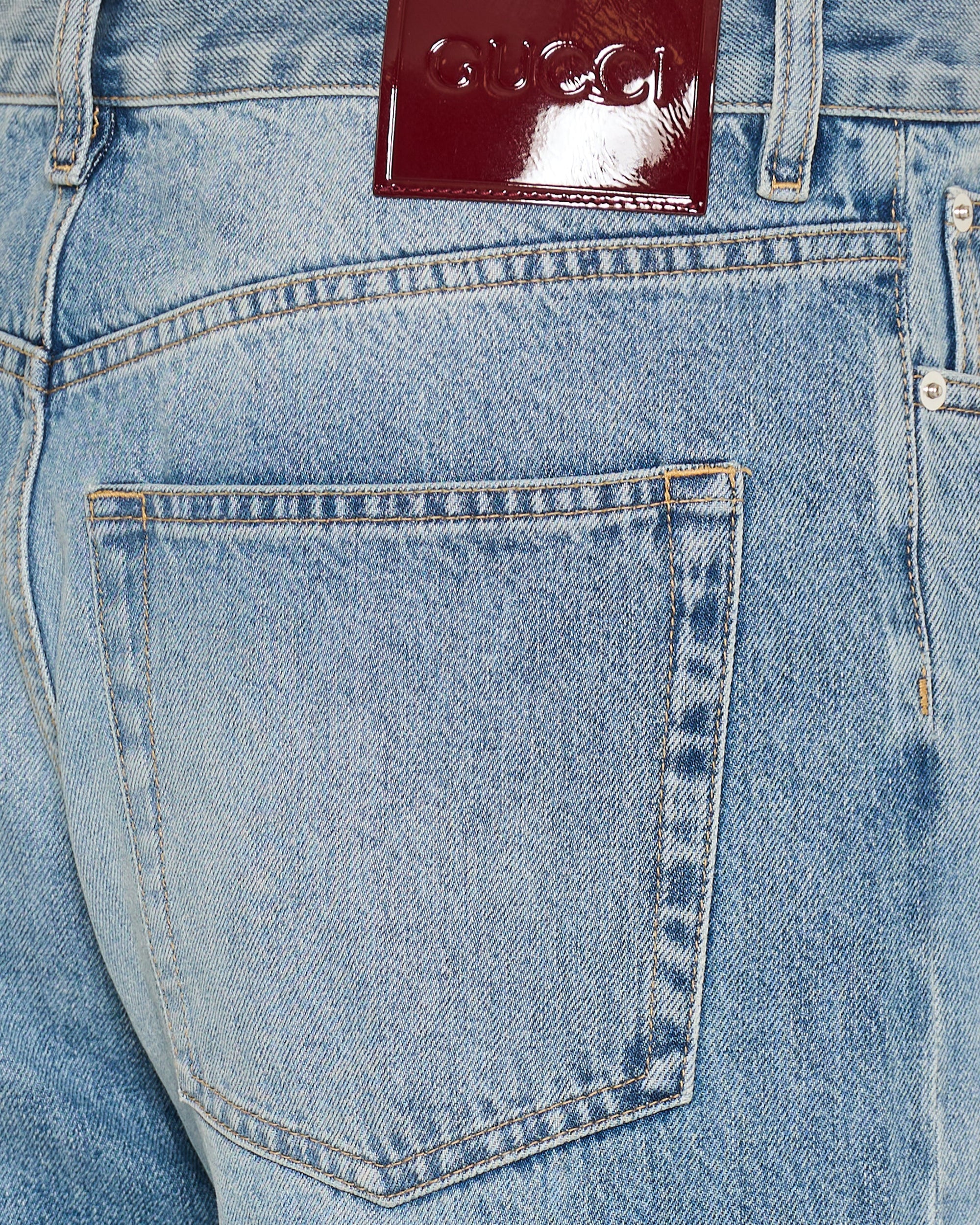 Оригінальна Cotton Denim Trousers Gucci – збільшений вид