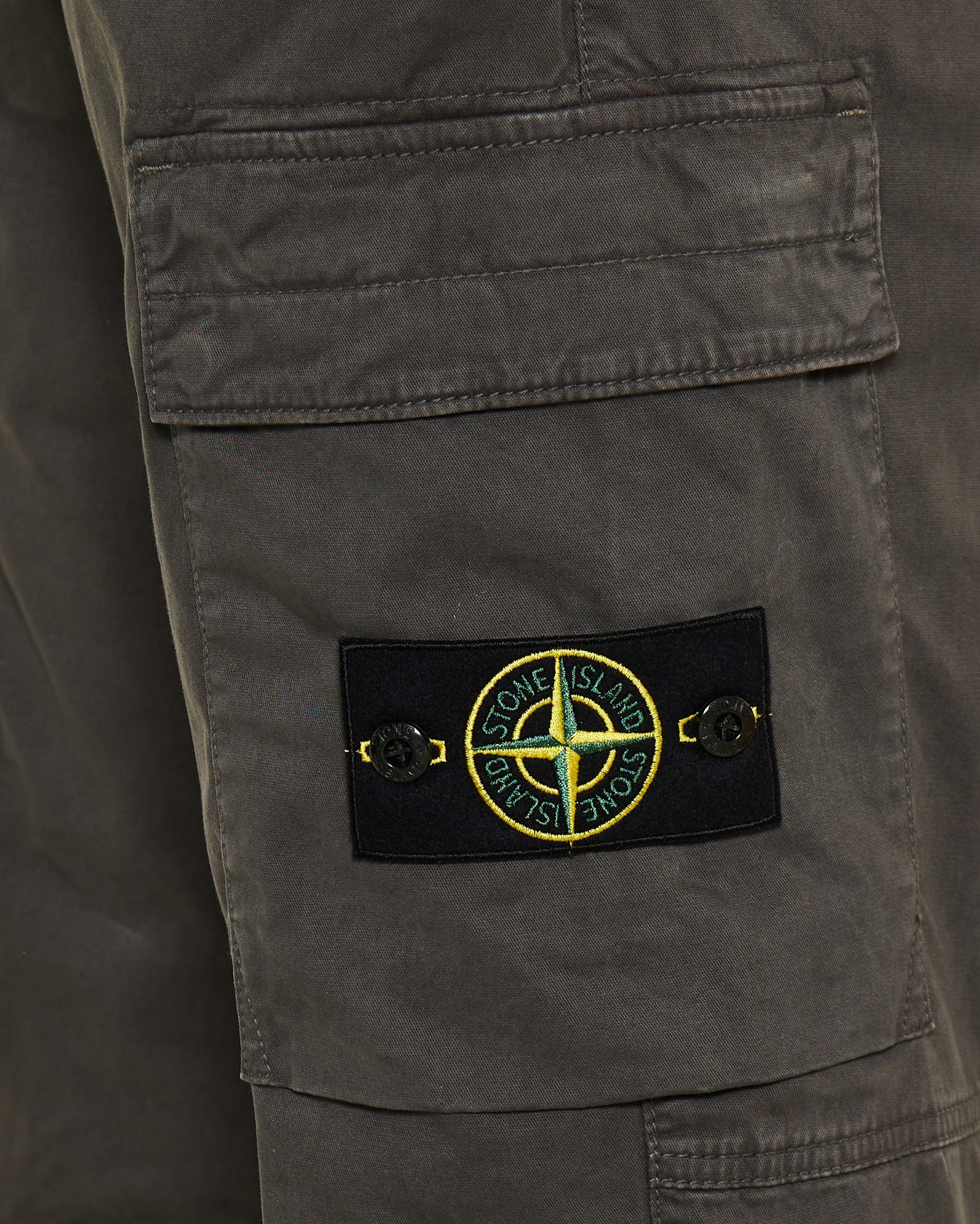 Organic Cotton Stretch Broken Twill Trousers Stone island – Гарантія оригінальності – збільшений вид