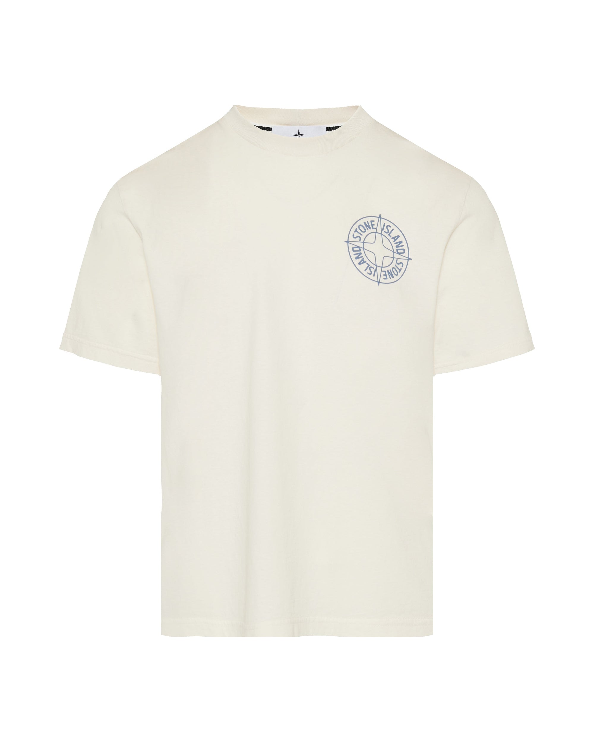 Regular Fit T Shirt With Outline Compass Print Stone island оригінал – Купити в Україні – боковий вид
