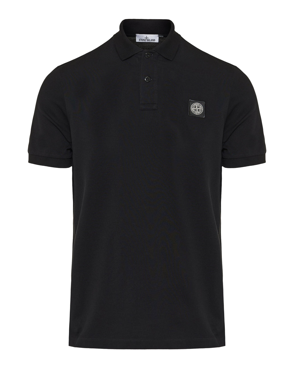 Оригінальна Logo Appliquéd Cotton Blend Pique Polo Shirt Stone island – боковий вид