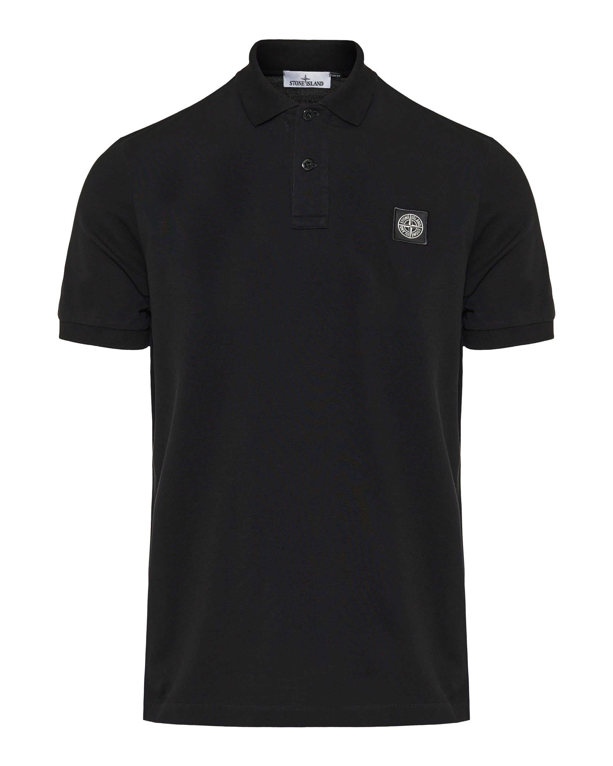 Оригінальна Logo Appliquéd Cotton Blend Pique Polo Shirt Stone island – боковий вид