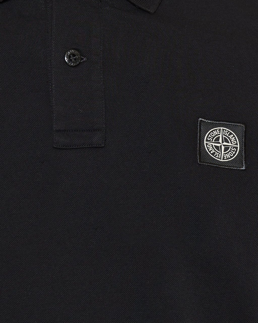 Оригінальна Logo Appliquéd Cotton Blend Pique Polo Shirt Stone island – збільшений вид