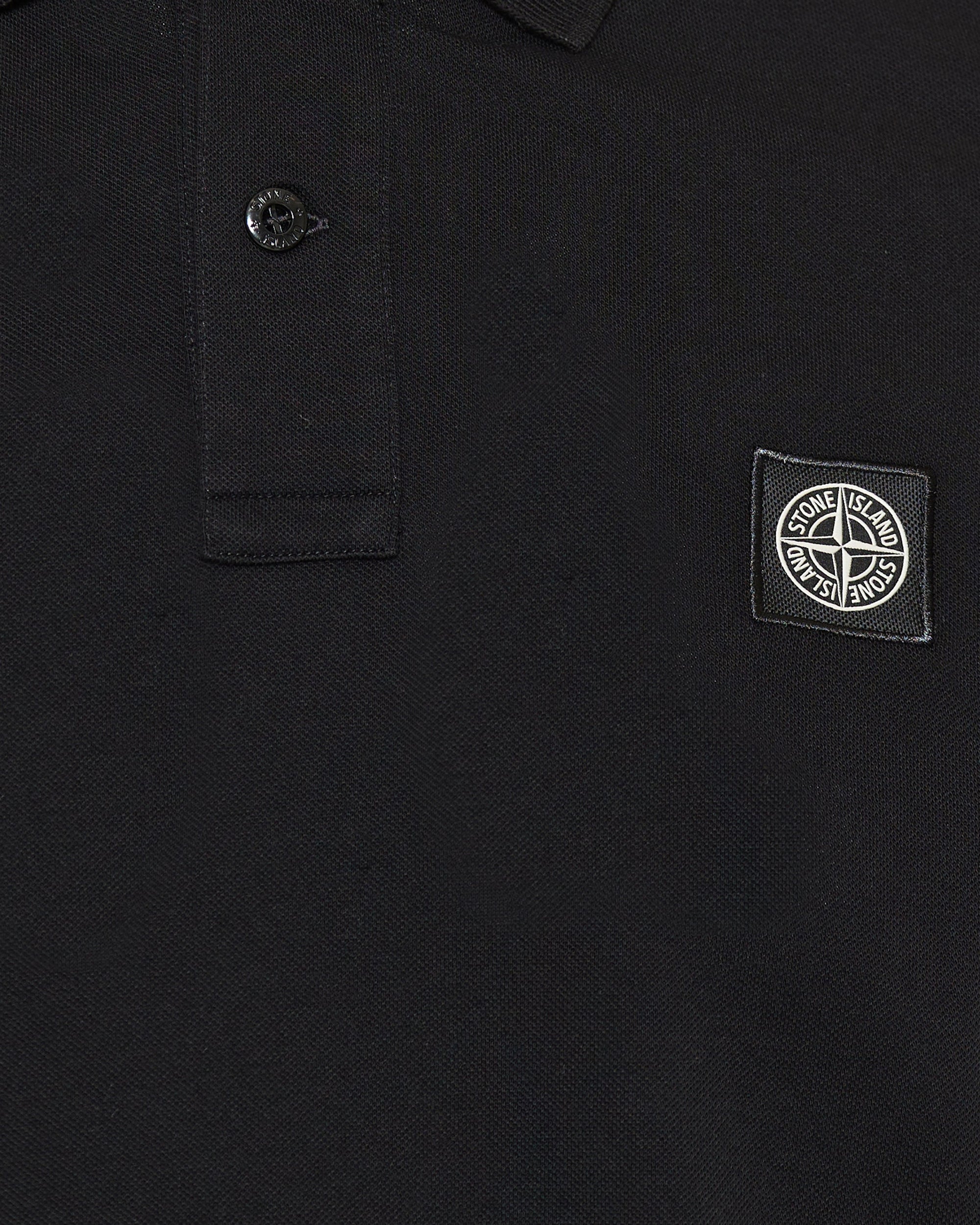 Оригінальна Logo Appliquéd Cotton Blend Pique Polo Shirt Stone island – збільшений вид