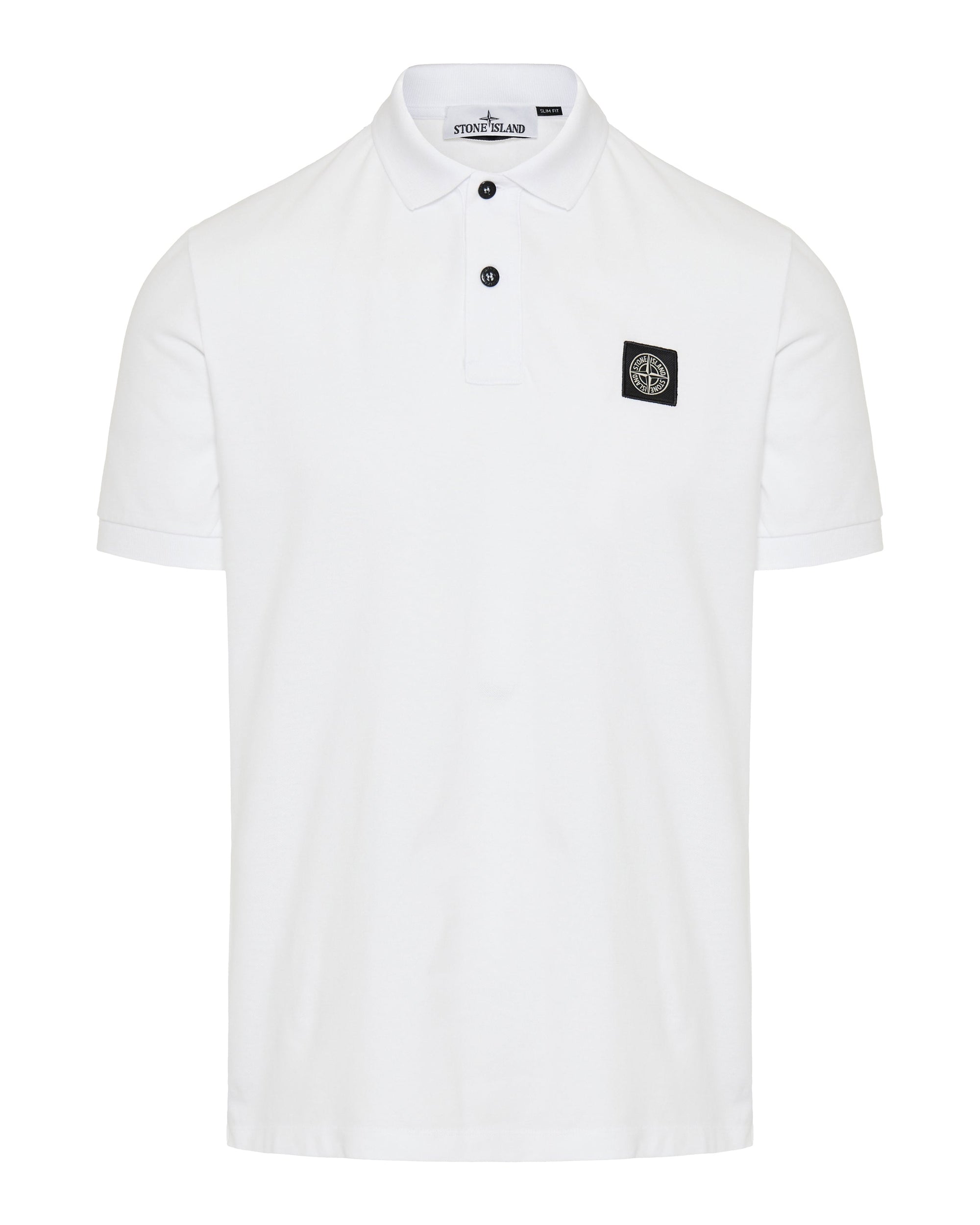 Оригінальна Logo Appliquéd Cotton Blend Pique Polo Shirt Stone island – боковий вид