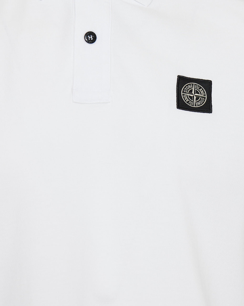 Оригінальна Logo Appliquéd Cotton Blend Pique Polo Shirt Stone island – збільшений вид