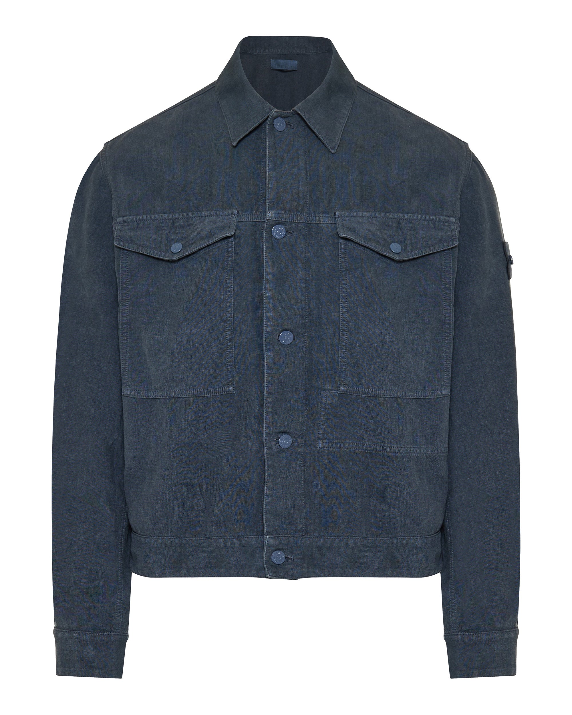Оригінальна Ghost Anti Drop Bonded Linen Coach Jacket Stone island – боковий вид
