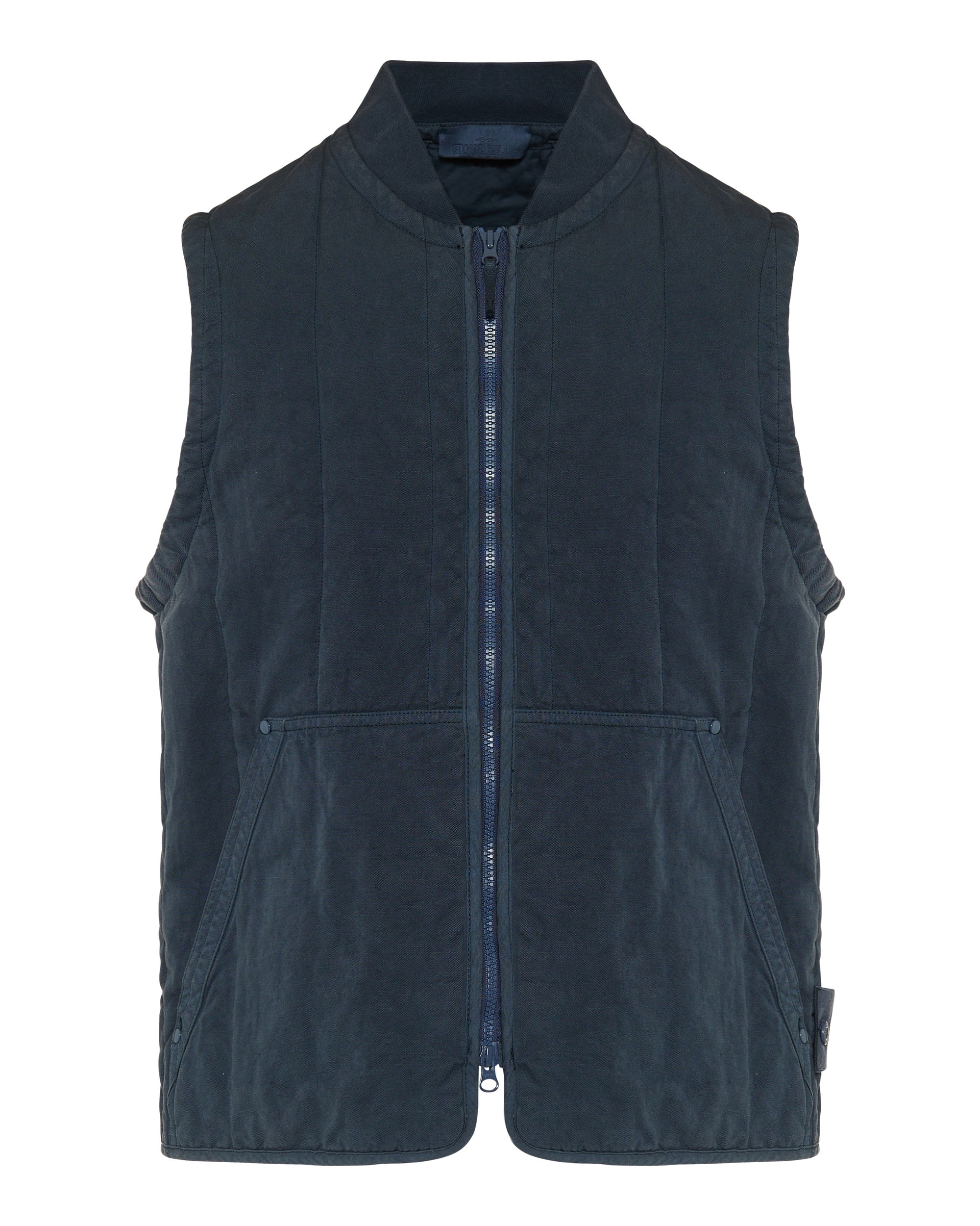 Padded Cotton Linen Vest Stone island оригінал – Купити в Україні – боковий вид
