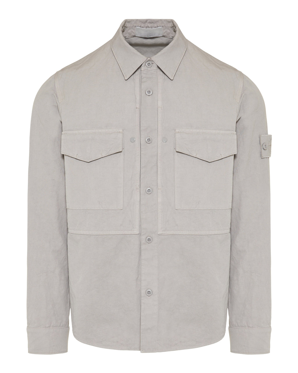 Оригінальна Cotton Linen Canvas Shirt Stone island – боковий вид