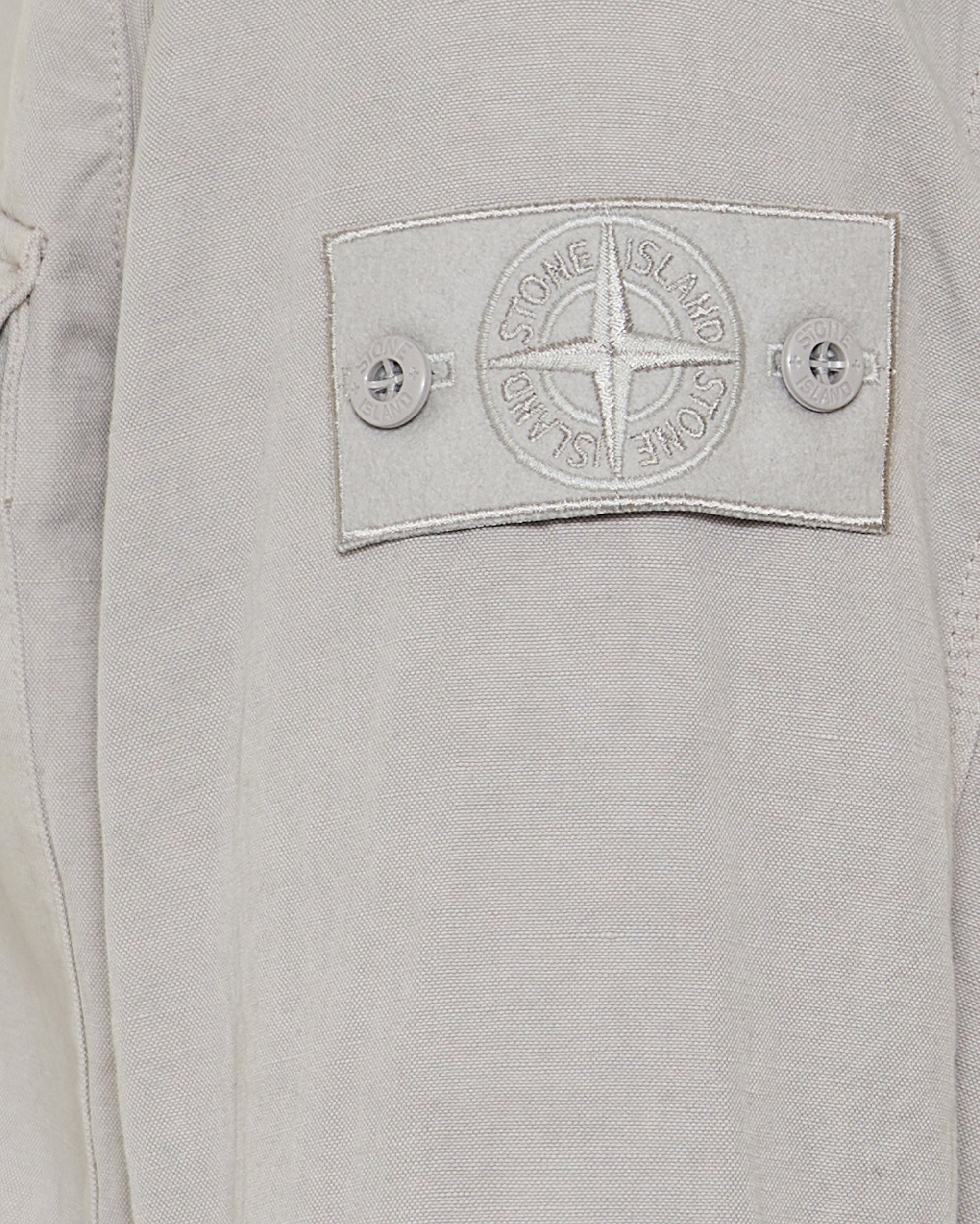 Оригінальна Cotton Linen Canvas Shirt Stone island – збільшений вид