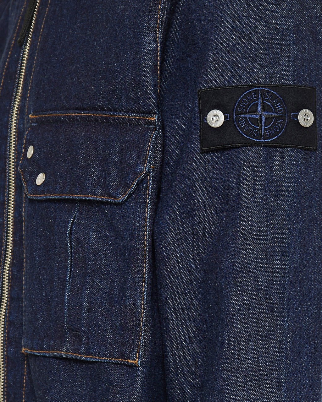 Denim Overshirt Stone island – Гарантія оригінальності – збільшений вид