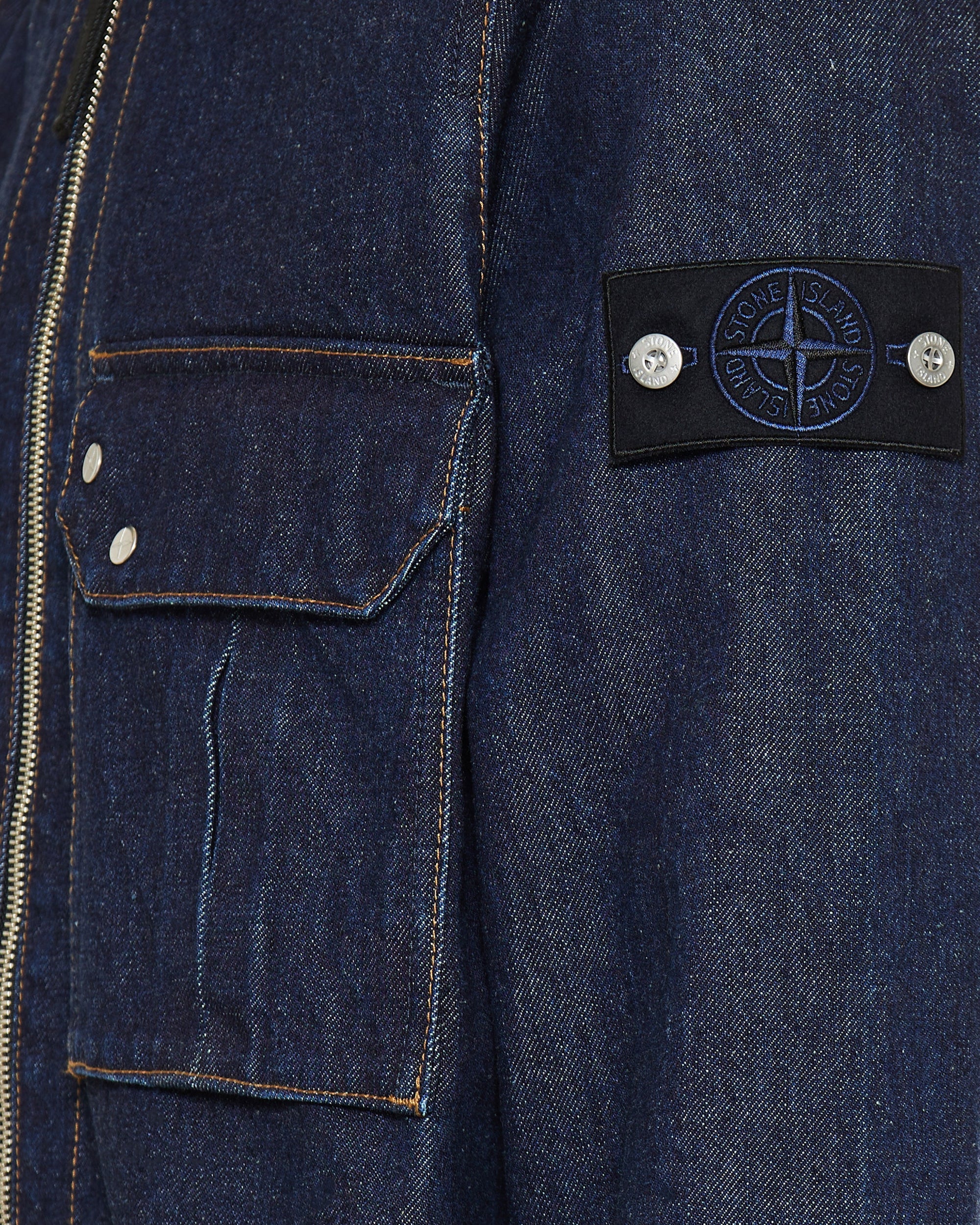 Denim Overshirt Stone island – Гарантія оригінальності – збільшений вид