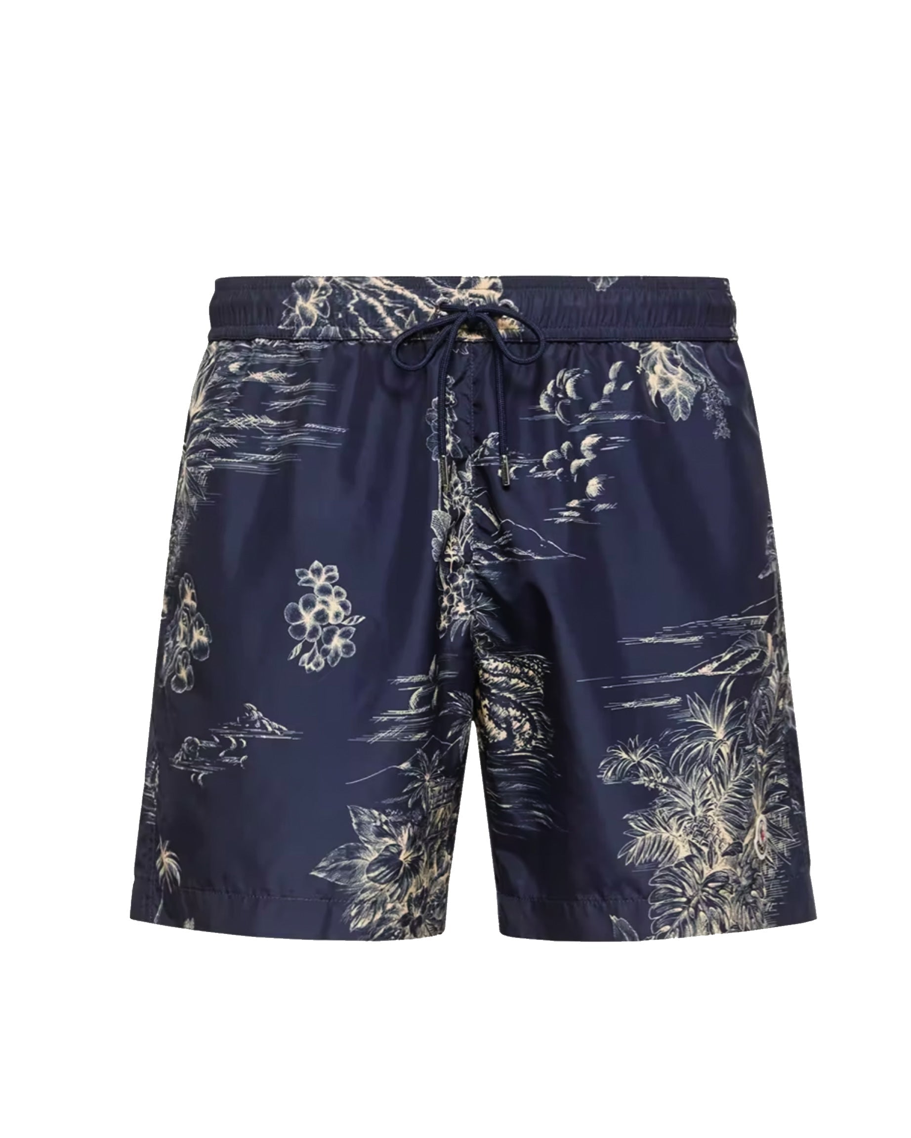Floral Print Swim Shorts Moncler – Гарантія оригінальності – боковий вид