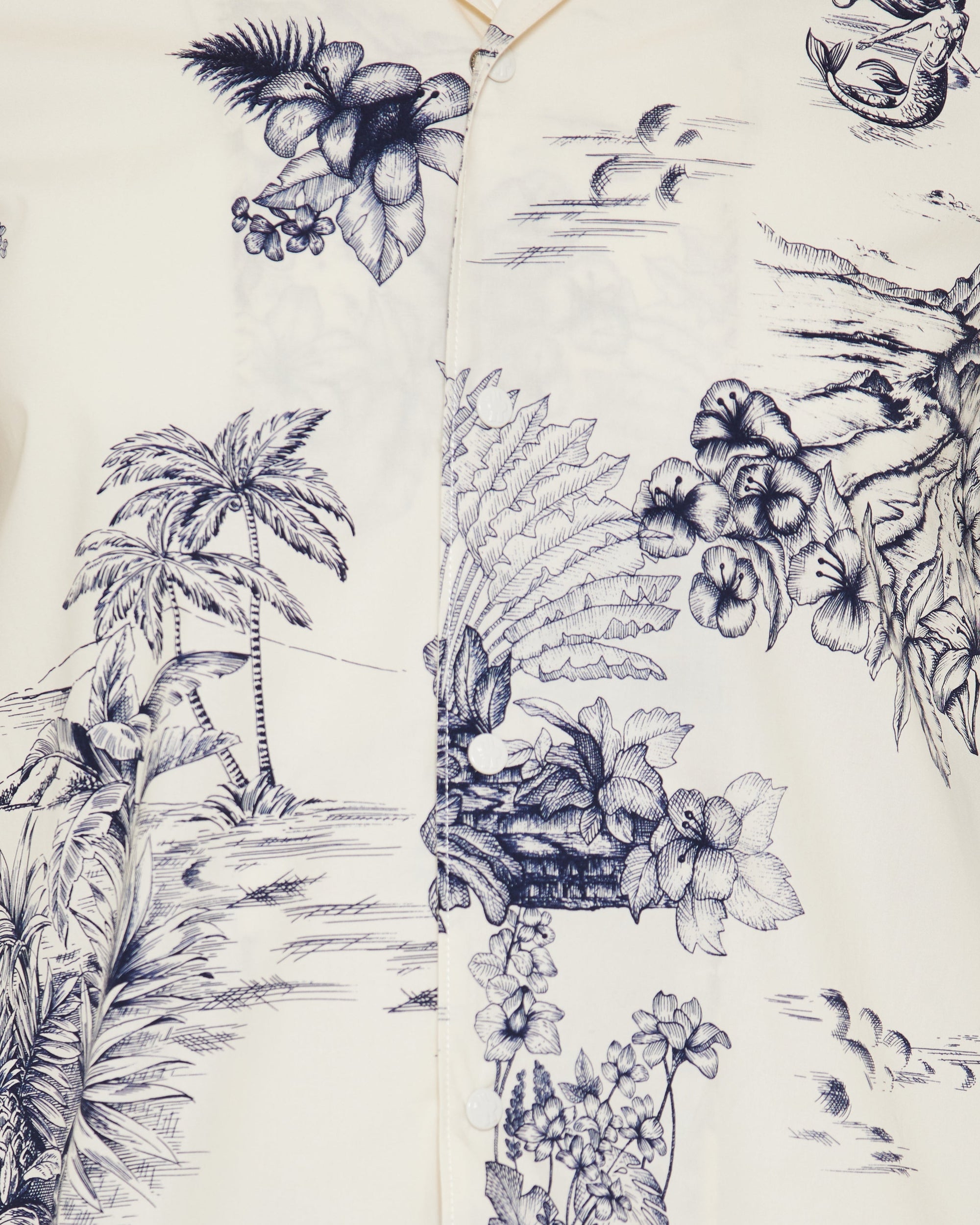 Floral Print Cotton Shirt Moncler оригінал – Купити в Україні – детальний вид