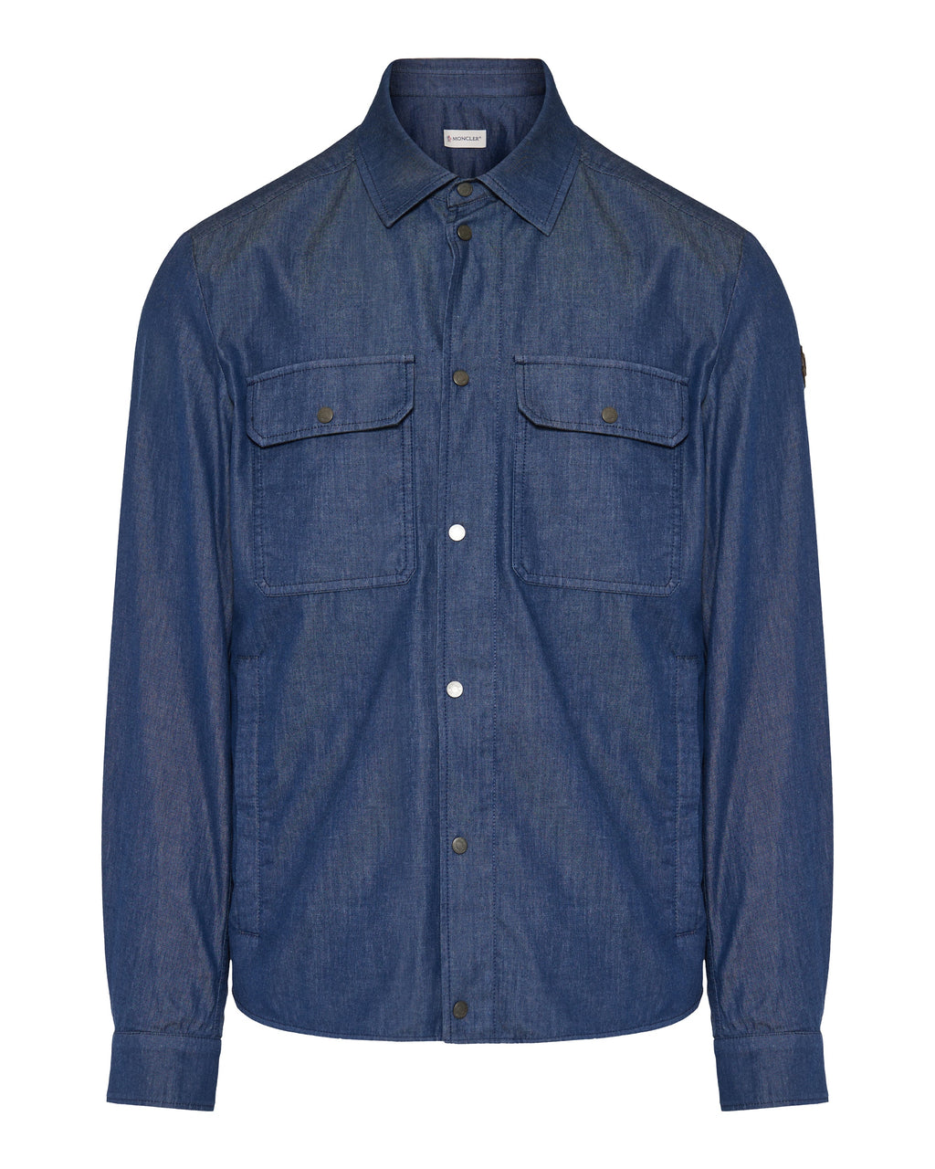 Denim Effect Shirt Jacket Moncler оригінал – Купити в Україні – боковий вид