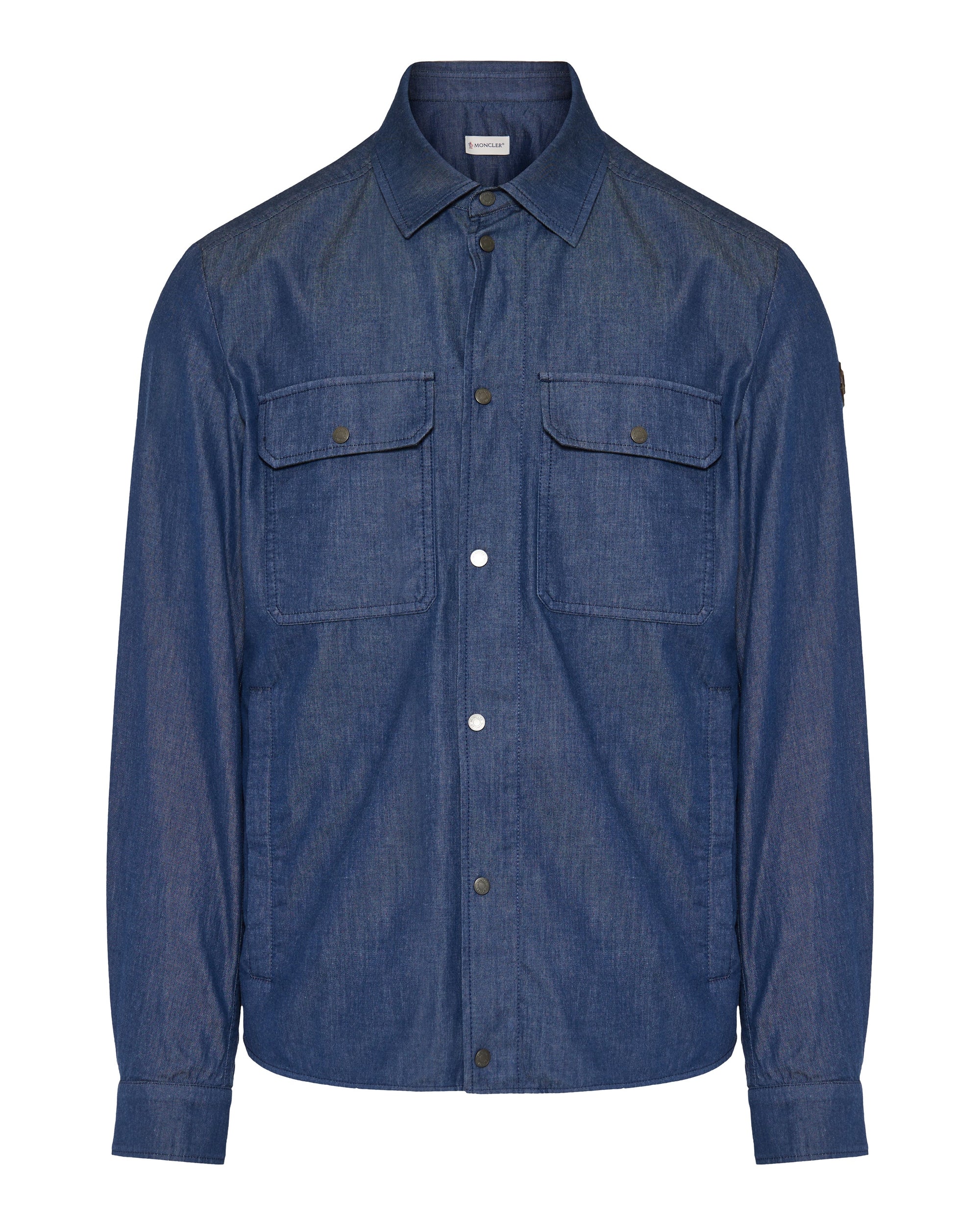 Denim Effect Shirt Jacket Moncler оригінал – Купити в Україні – боковий вид