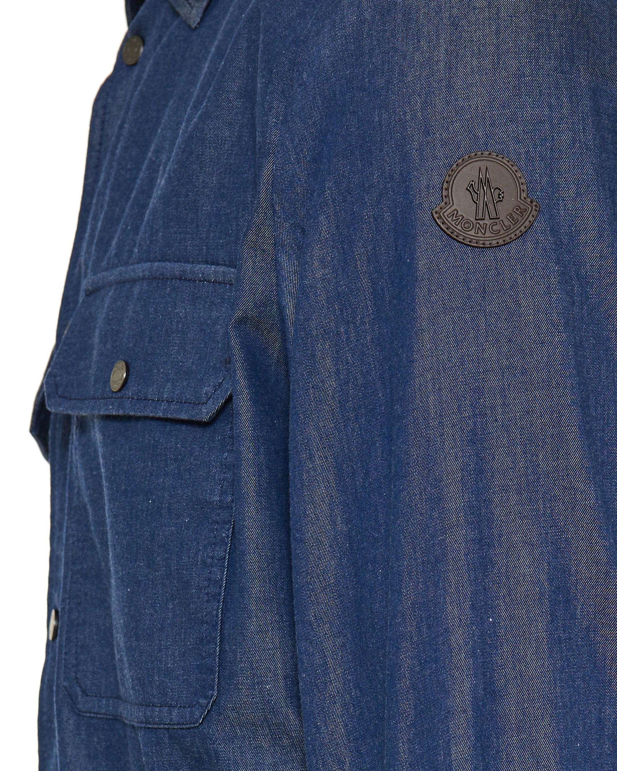 Denim Effect Shirt Jacket Moncler оригінал – Купити в Україні – детальний вид