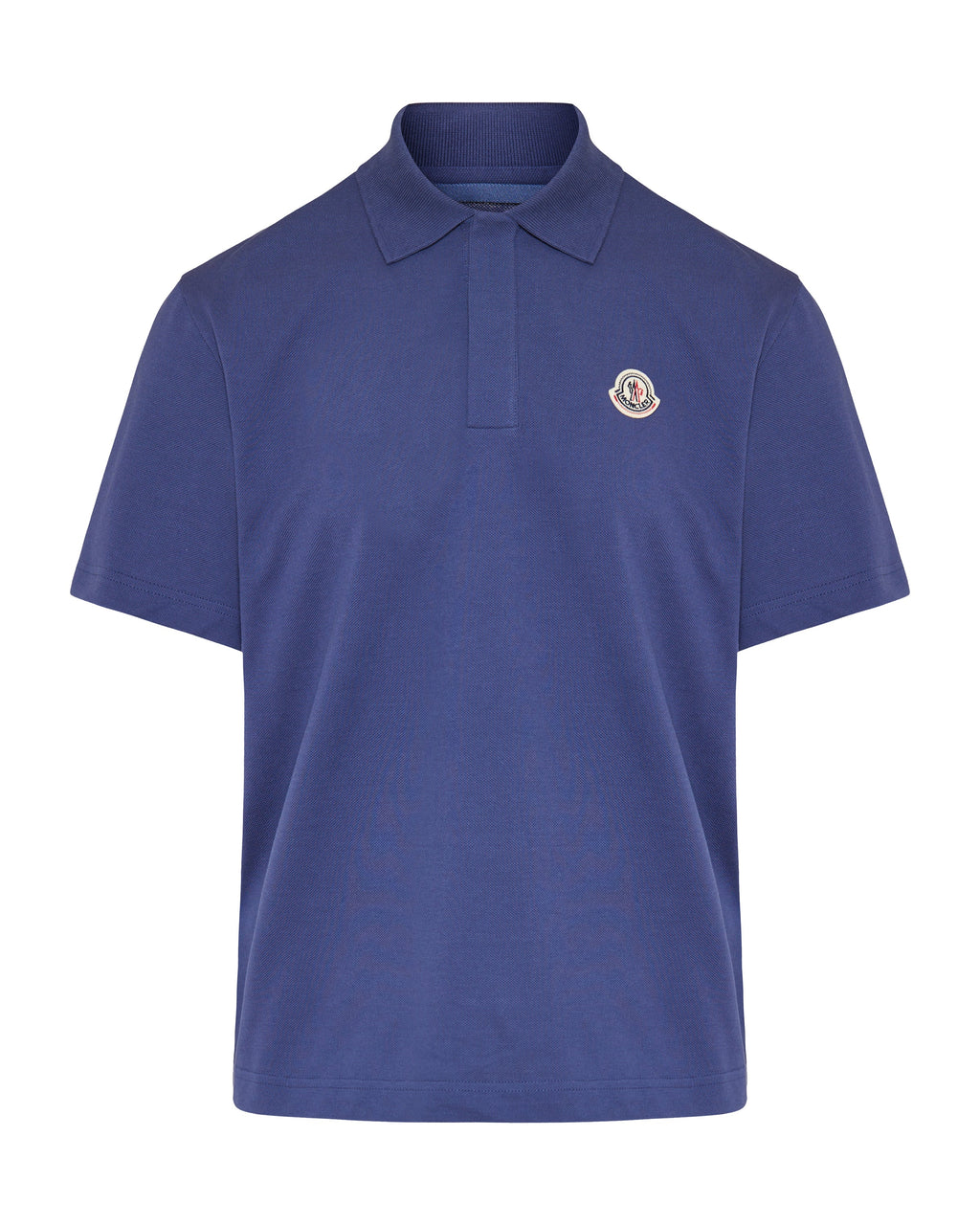 Оригінальна Logo Patch Cotton Polo Shirt Moncler – боковий вид