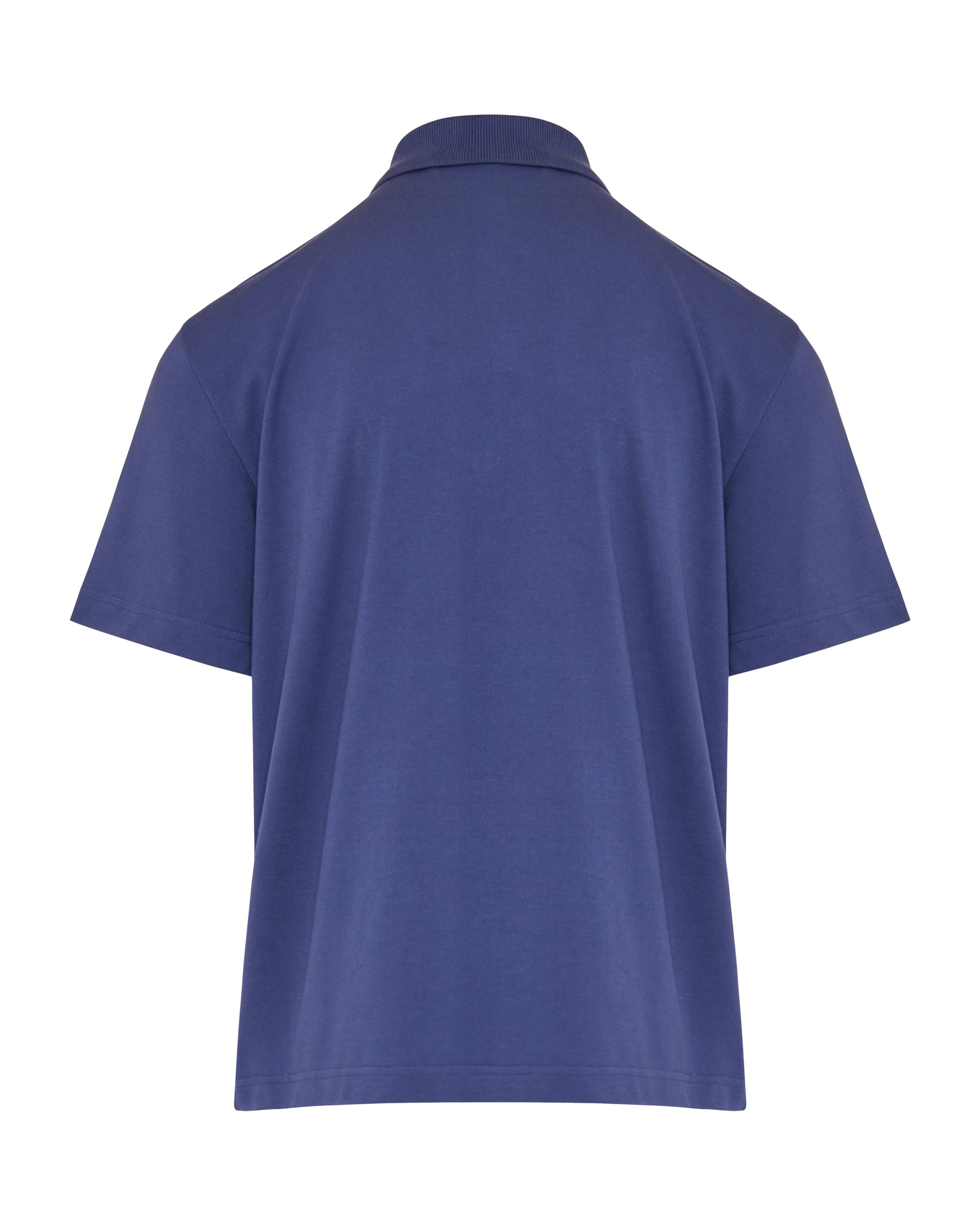 Оригінальна Logo Patch Cotton Polo Shirt Moncler – вид ззаду