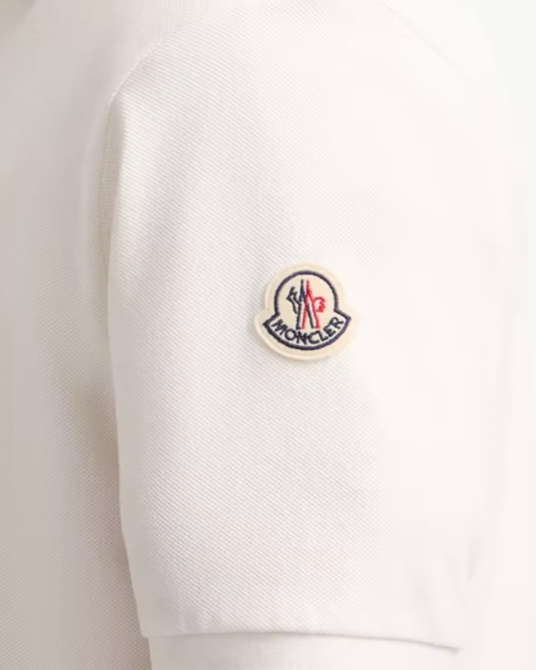 Tricolor Trimmed Cotton Piqué Polo Shirt Moncler оригінал – Купити в Україні – детальний вид