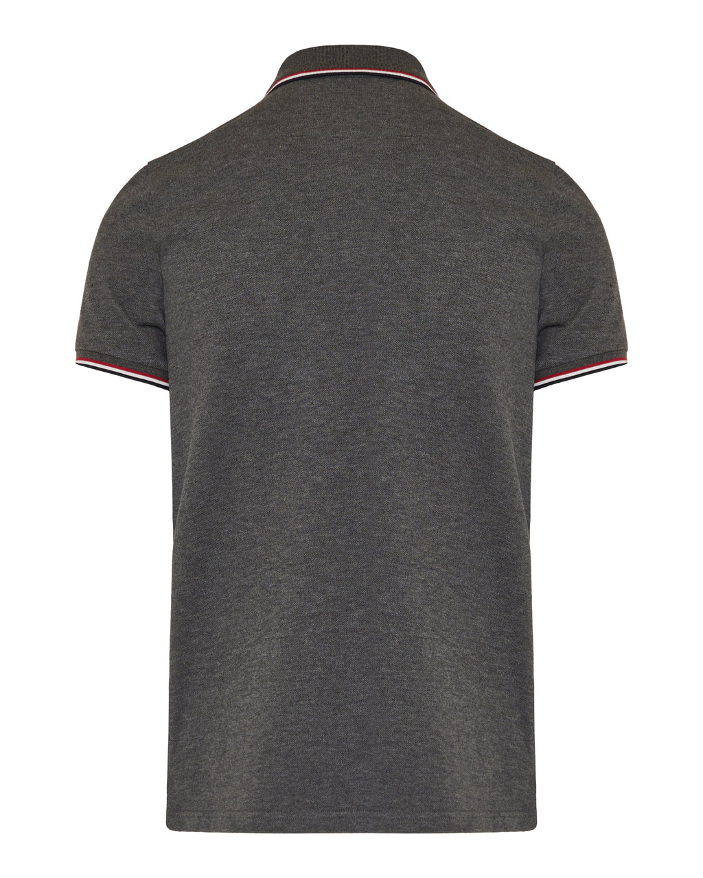 Tricolour Trimmed Cotton Piqué Polo Shirt Moncler – Гарантія оригінальності – детальний вид