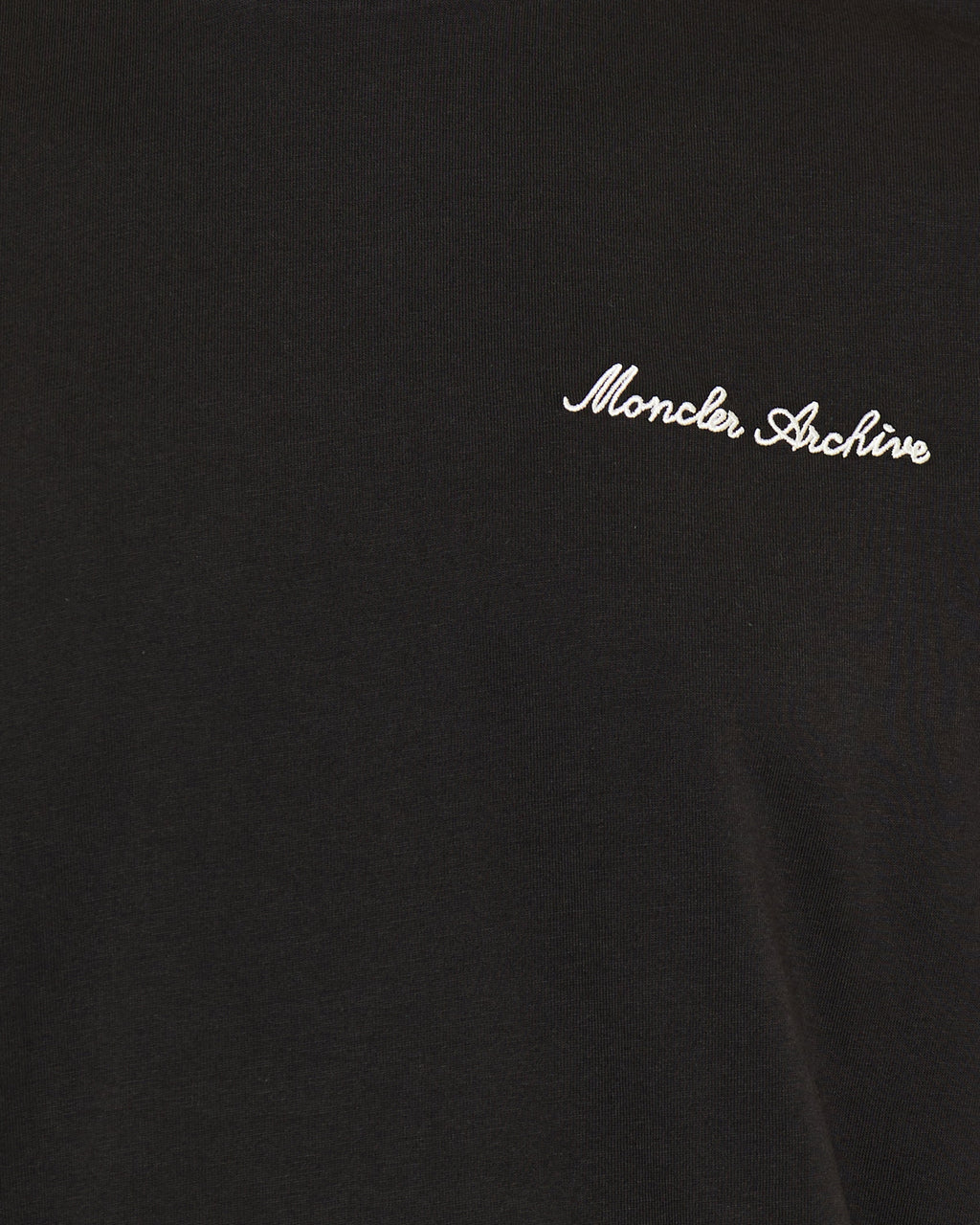 Оригінальна Embroidered Logo Cotton T Shirt Moncler – збільшений вид