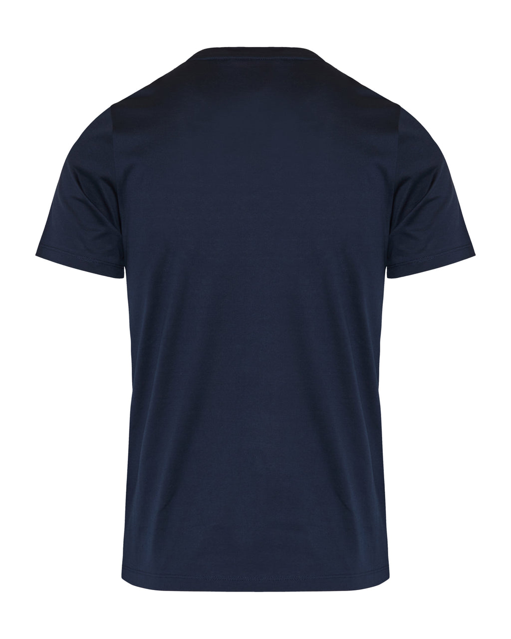 Оригінальна Double Logo Patch Cotton T Shirt Moncler – вид ззаду