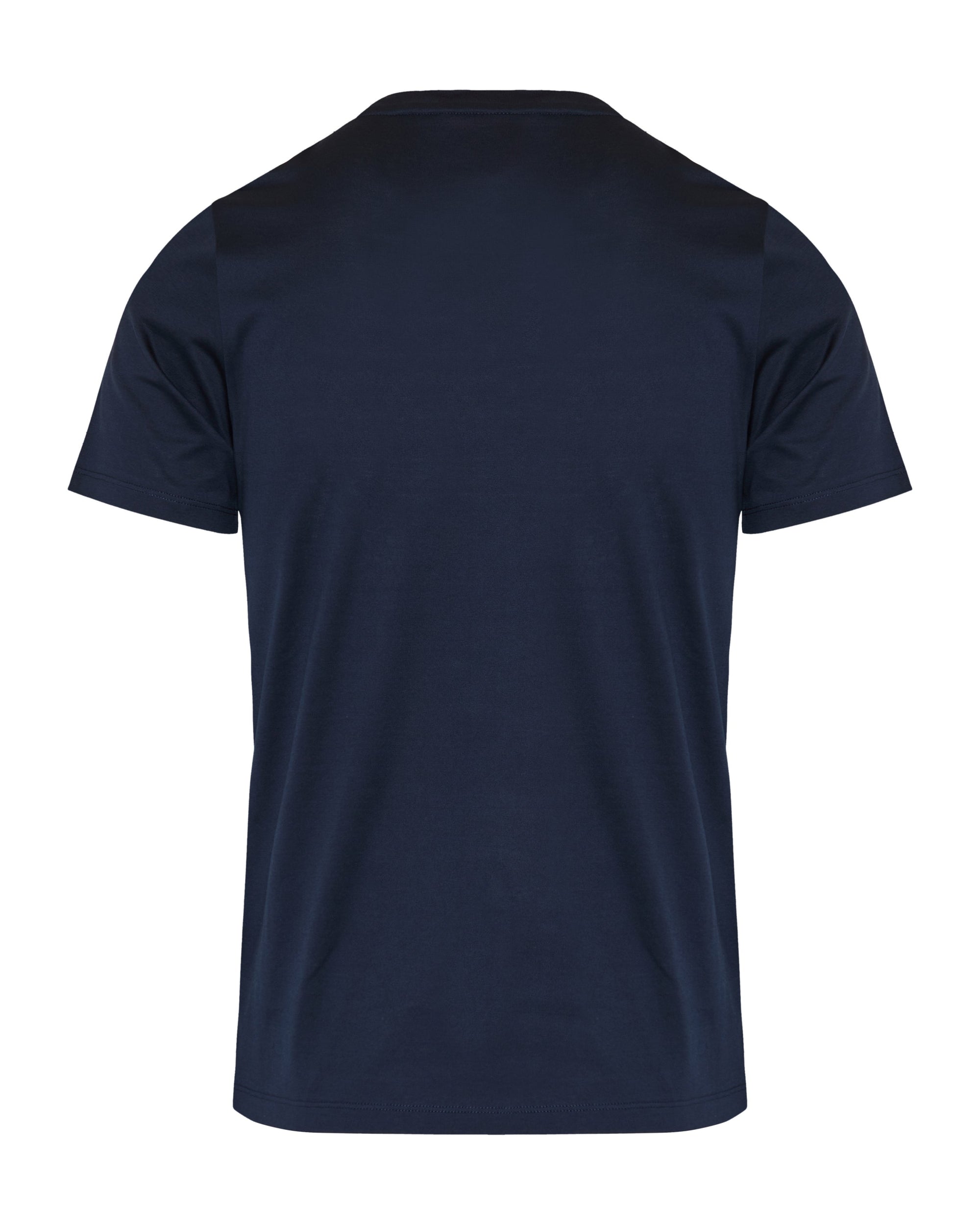 Оригінальна Double Logo Patch Cotton T Shirt Moncler – вид ззаду