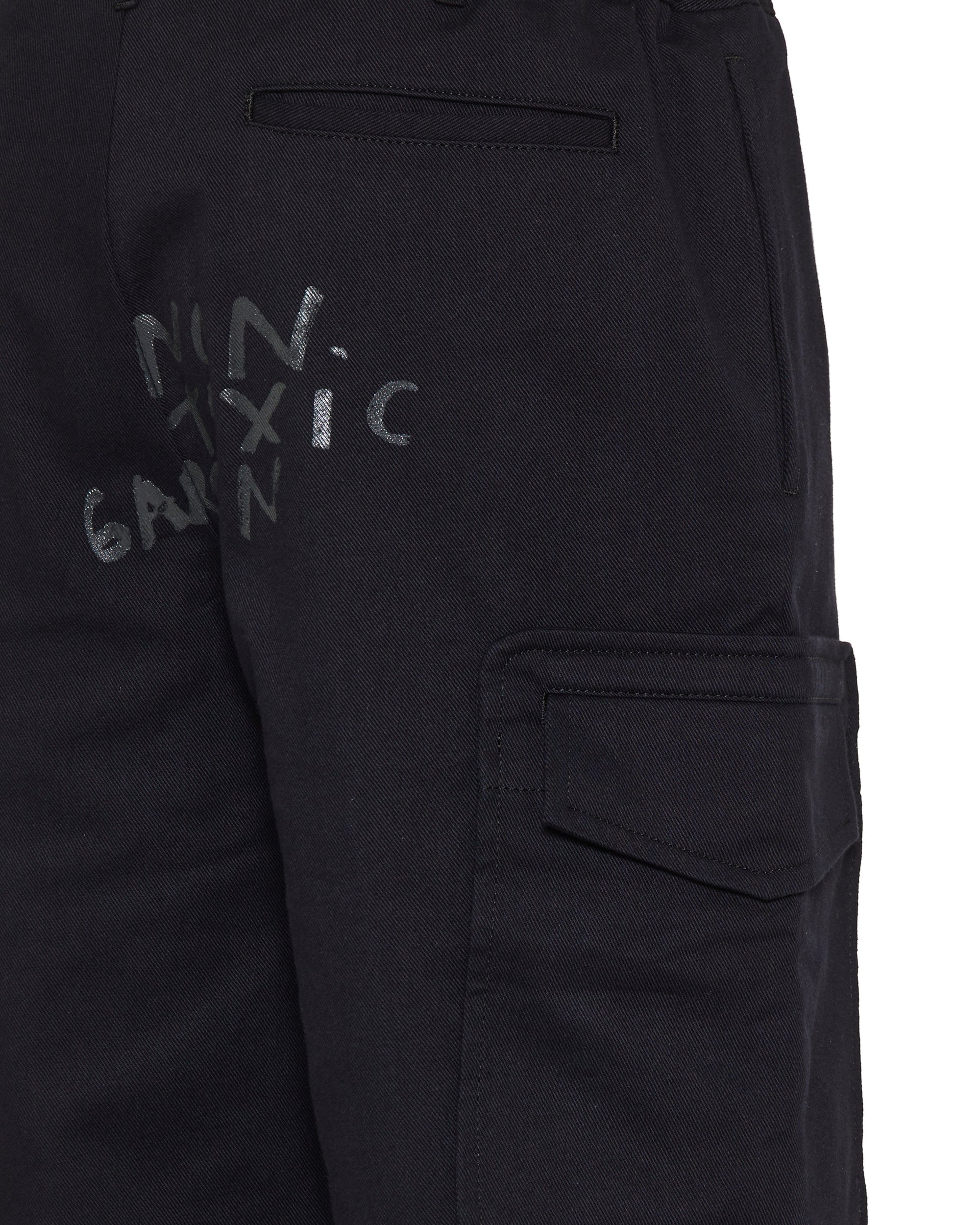 Оригінальна Text Print Twill Tapered Trousers Comme des garcons – збільшений вид