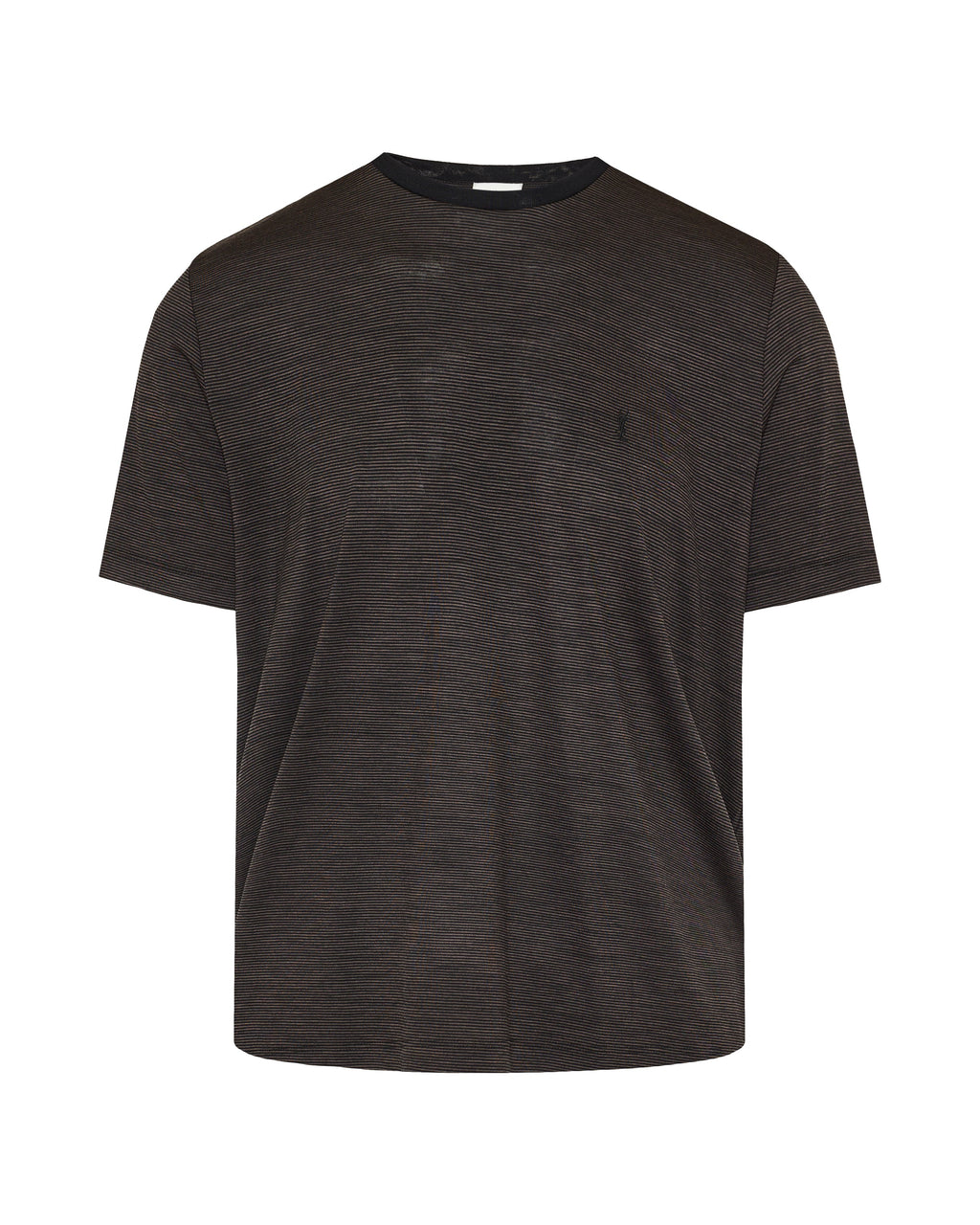 Оригінальна Cassandre Striped Wool T Shirt Saint laurent – боковий вид