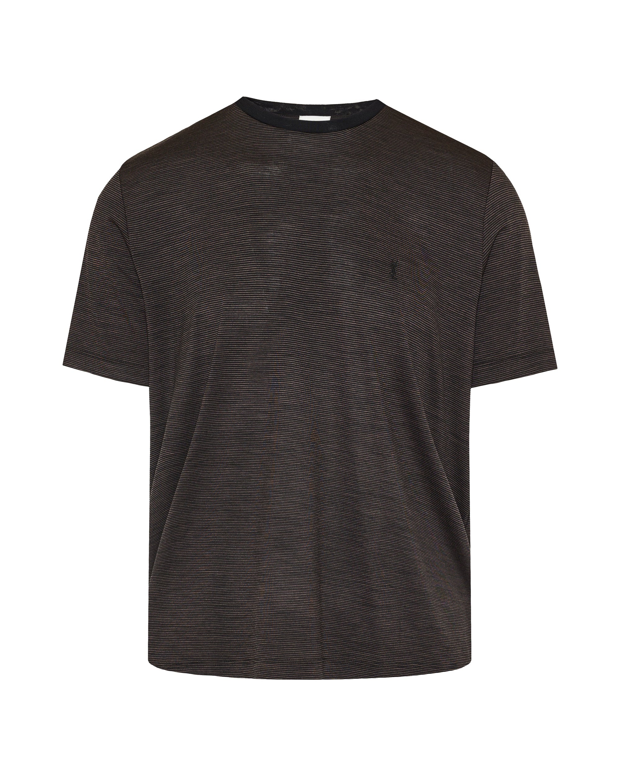 Оригінальна Cassandre Striped Wool T Shirt Saint laurent – боковий вид