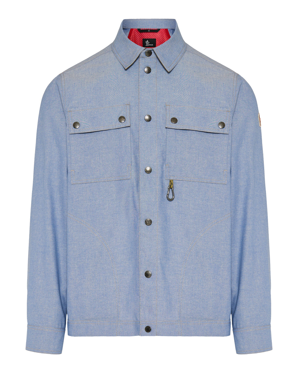 Chambray Long Sleeve Shirt Moncler – Гарантія оригінальності – боковий вид