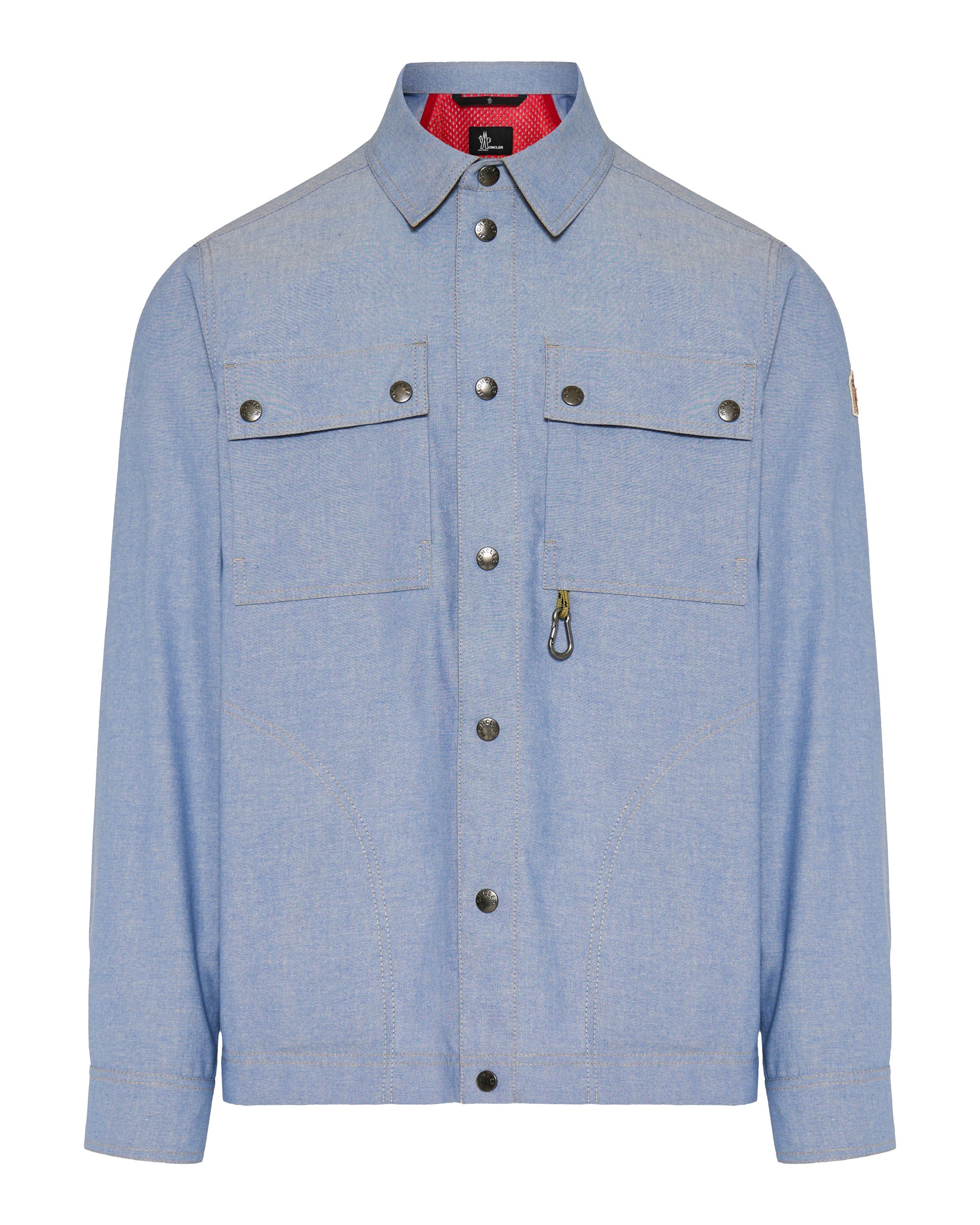 Chambray Long Sleeve Shirt Moncler – Гарантія оригінальності – боковий вид