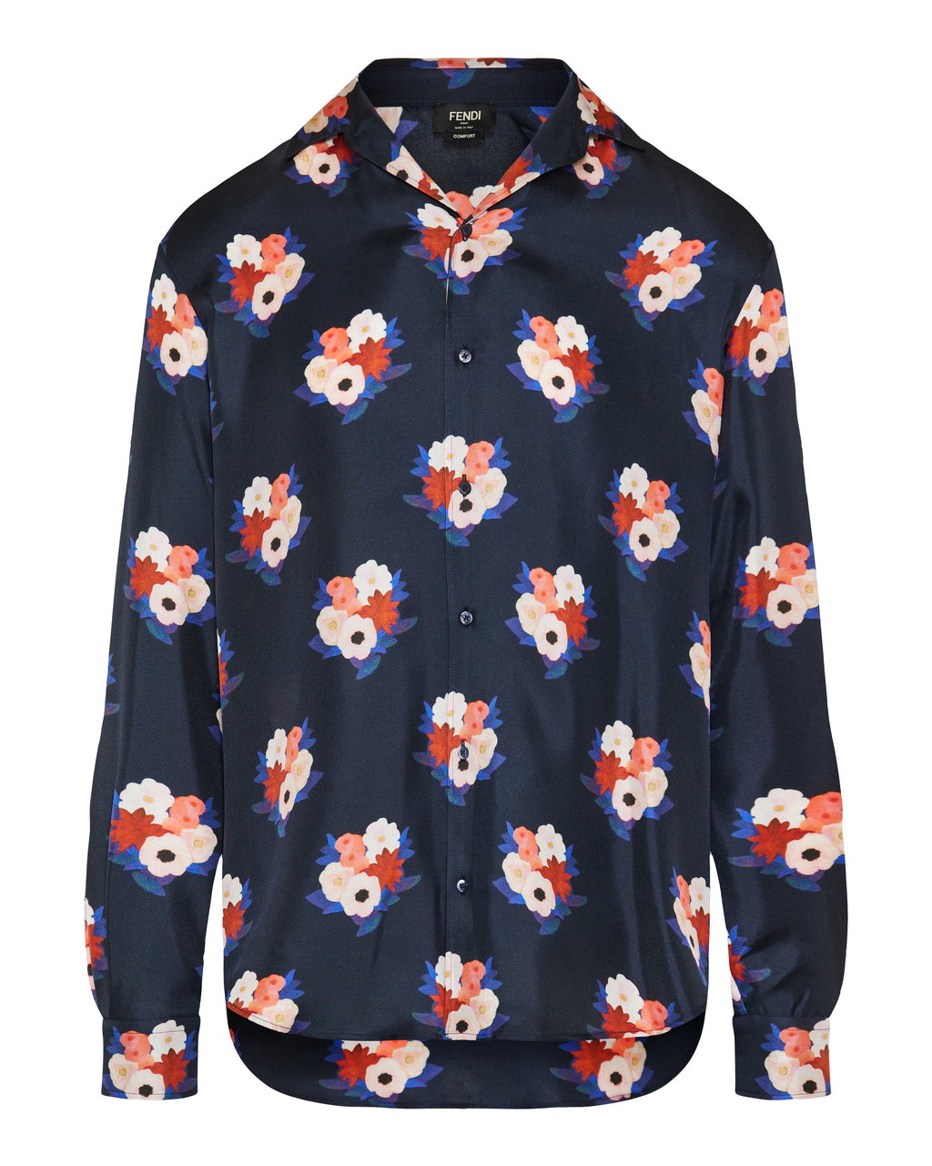 Оригінальна Printed Silk Shirt Fendi – боковий вид
