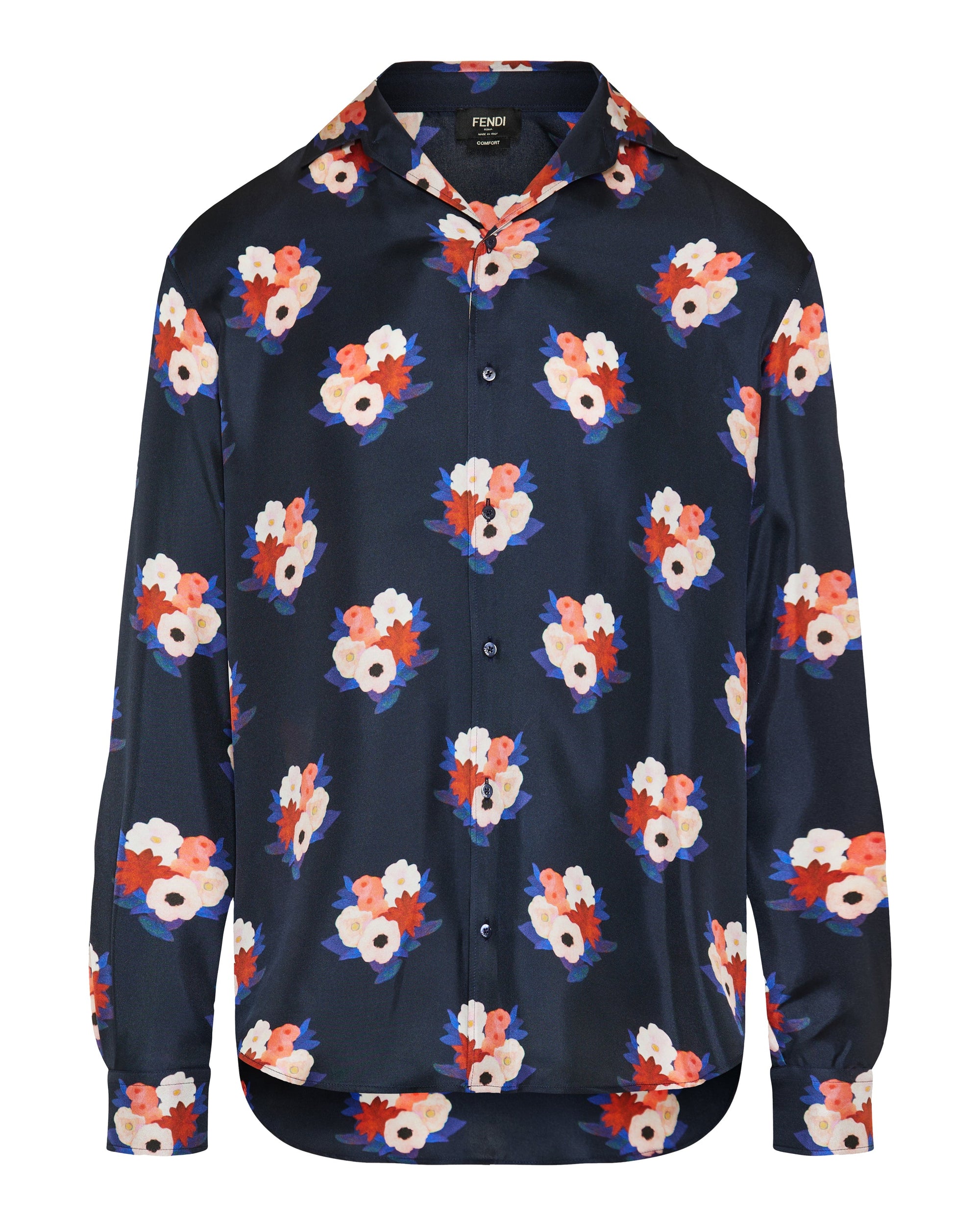 Оригінальна Printed Silk Shirt Fendi – боковий вид