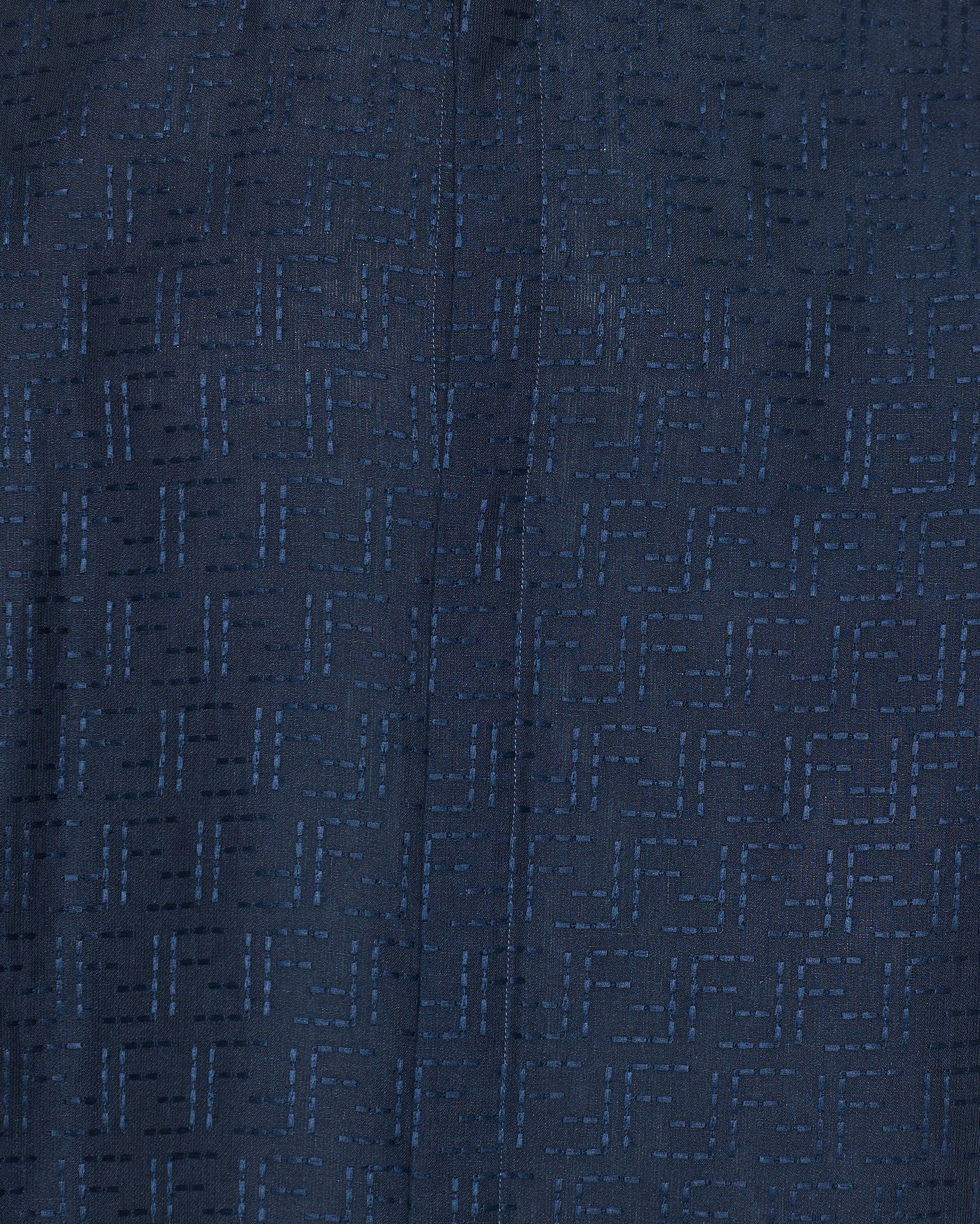 Оригінальна Ff Jacquard Linen Shirt Fendi – збільшений вид