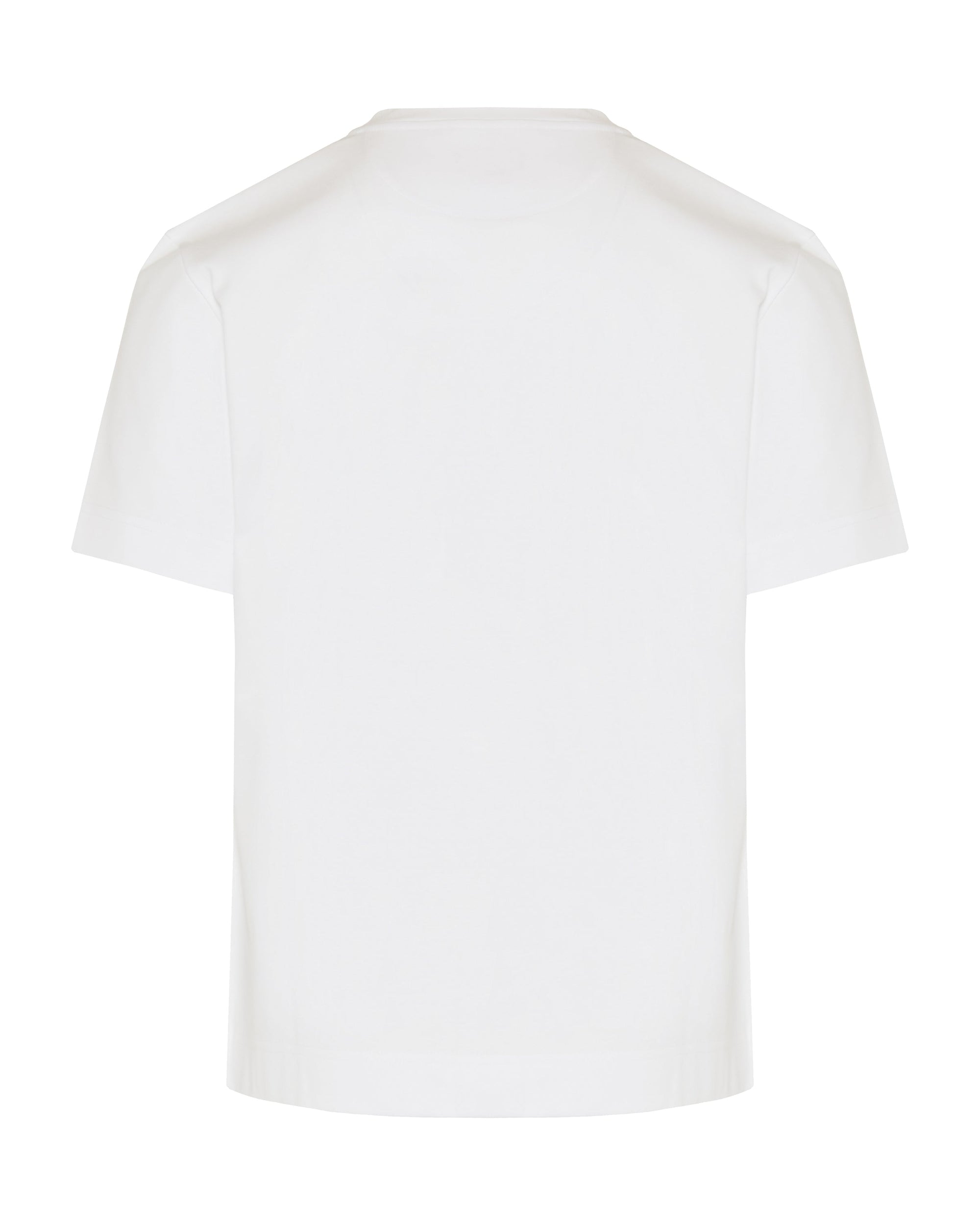 Оригінальна Ff Embroidered Cotton T Shirt Fendi – детальний вид