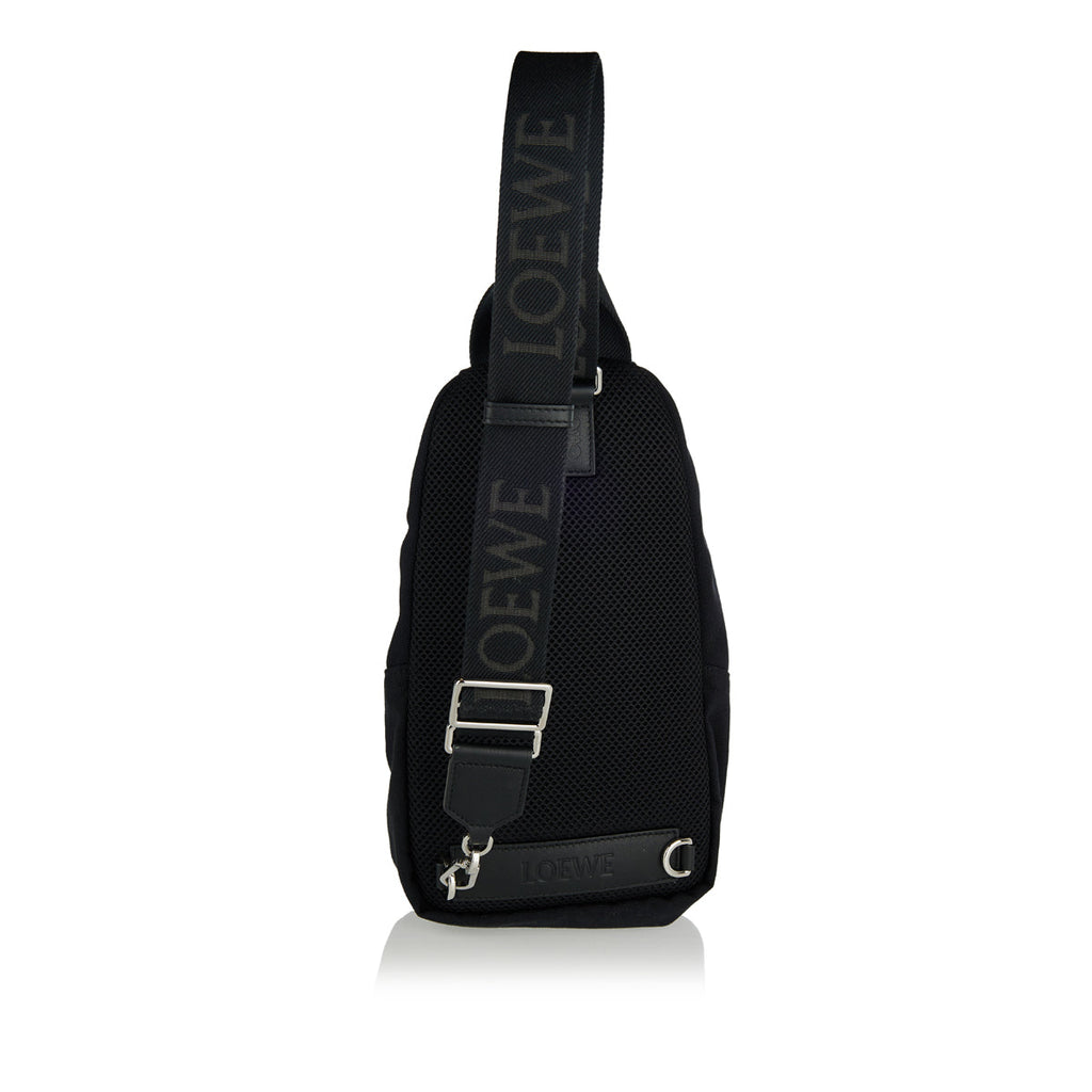 Оригінальна Flex Sling Canvas And Suede Bag Loewe – детальний вид