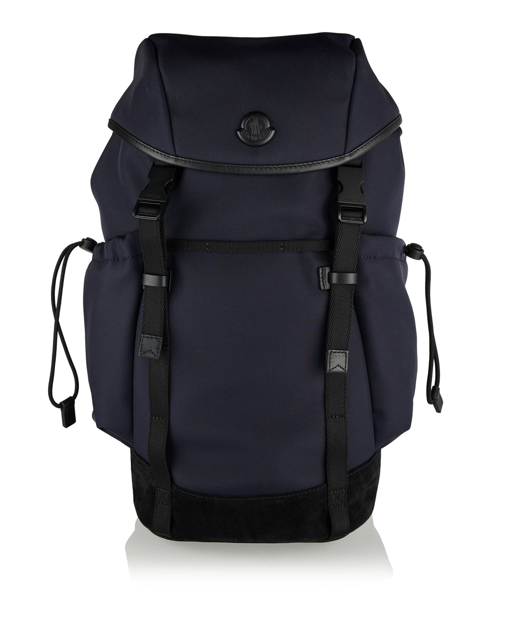 Оригінальна Leather Trimmed Backpack Moncler – боковий вид