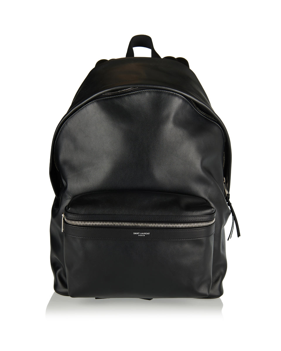 City Leather Backpack Saint laurent – Гарантія оригінальності – боковий вид