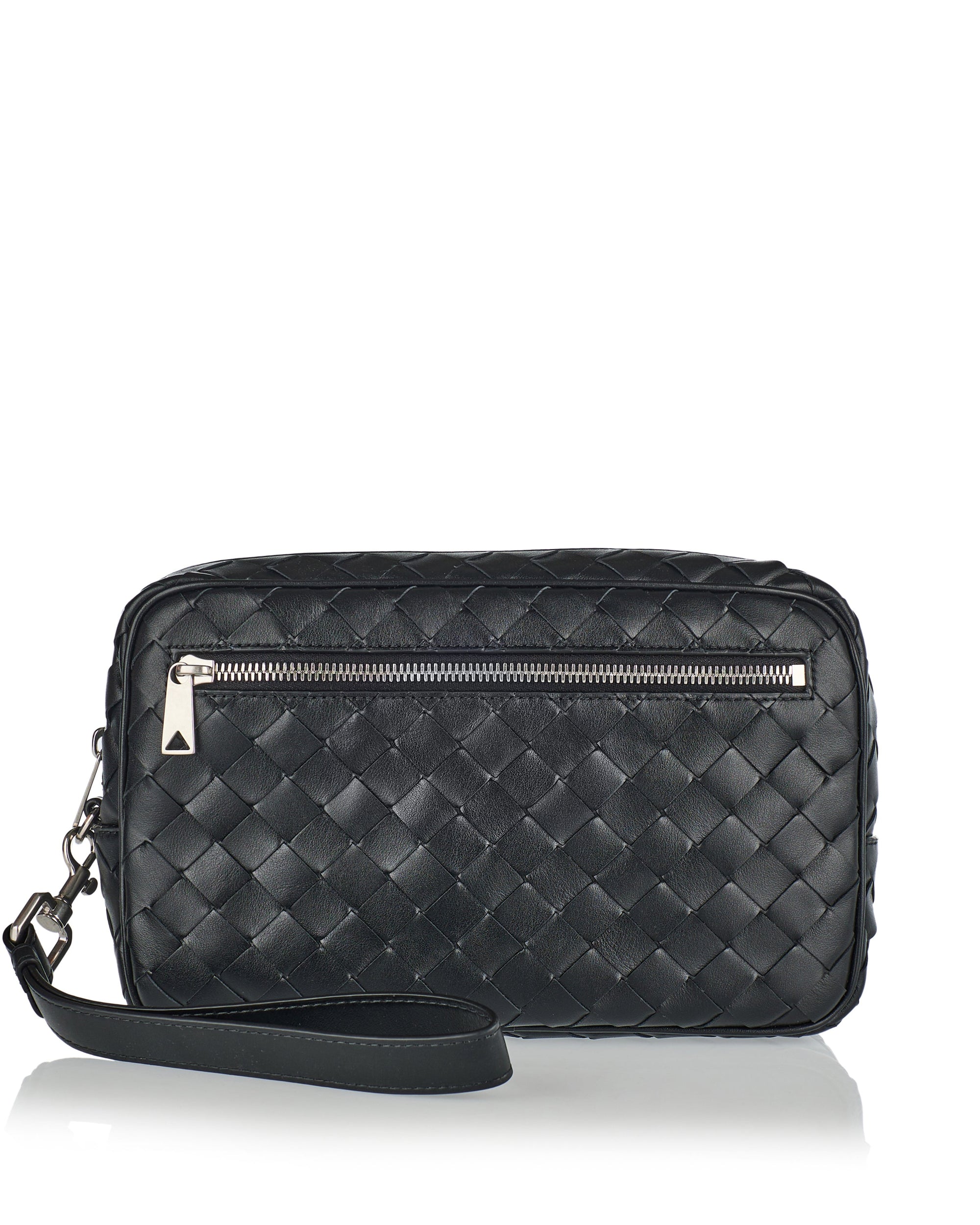 Оригінальна Intrecciato Pouch With Wristlet Bottega veneta – боковий вид