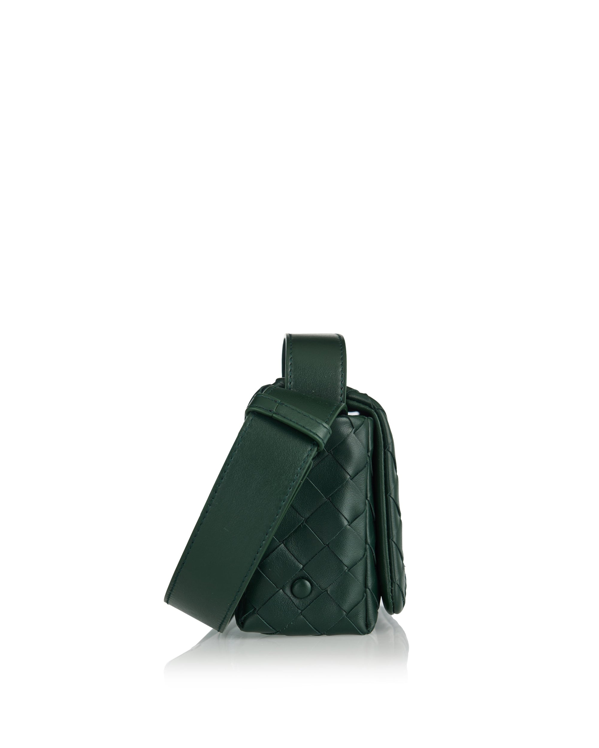 Оригінальна Intrecciato Mini Bag With Flap Bottega veneta – вид ззаду