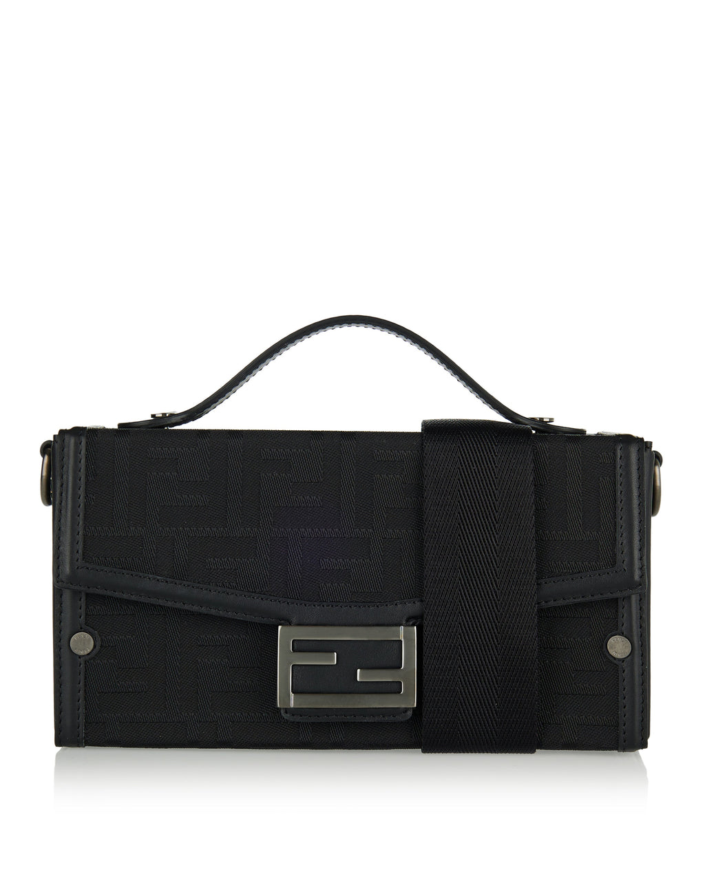 Soft Trunk Ff Nylon Crossbody Bag Fendi – Гарантія оригінальності – боковий вид