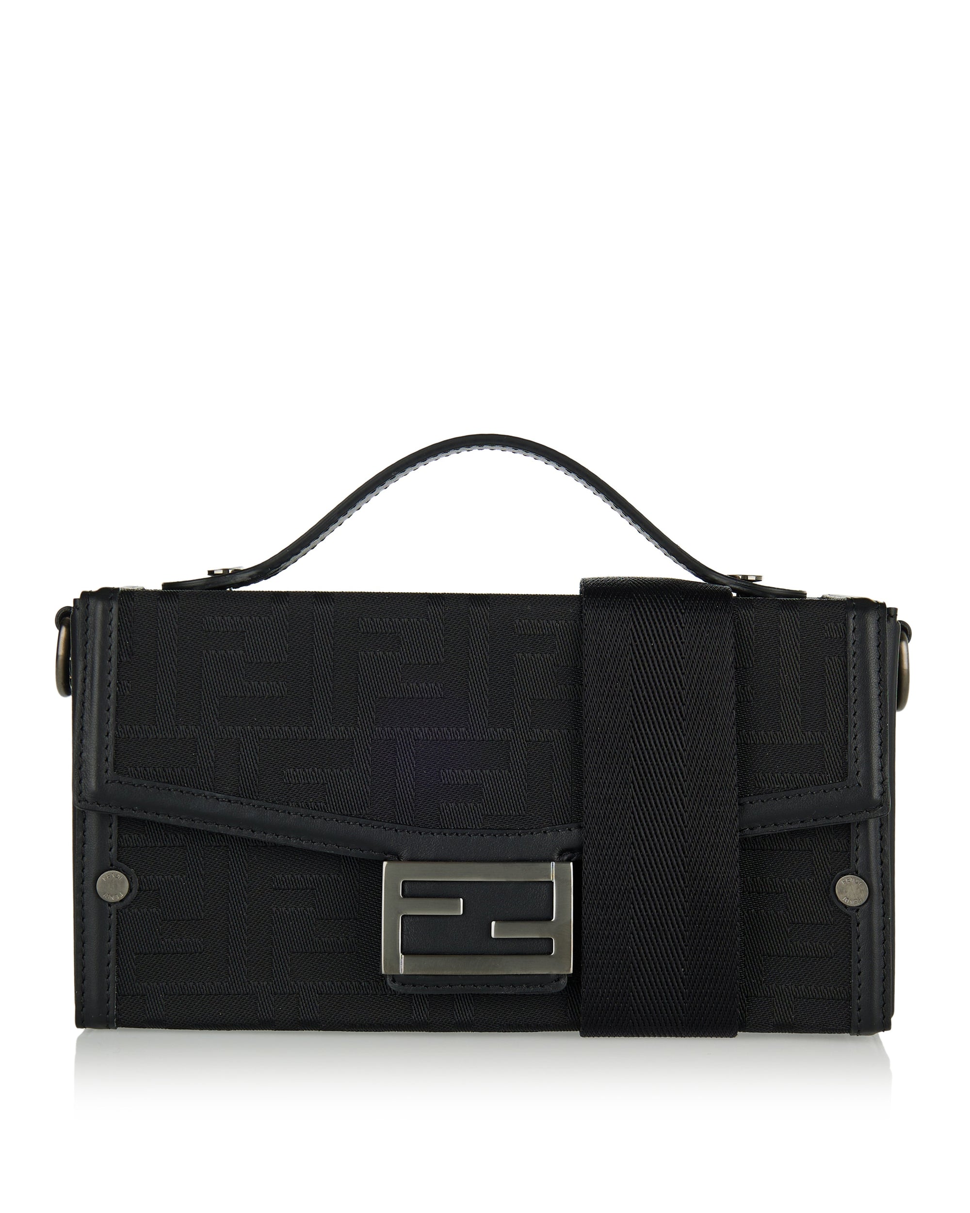 Soft Trunk Ff Nylon Crossbody Bag Fendi – Гарантія оригінальності – боковий вид