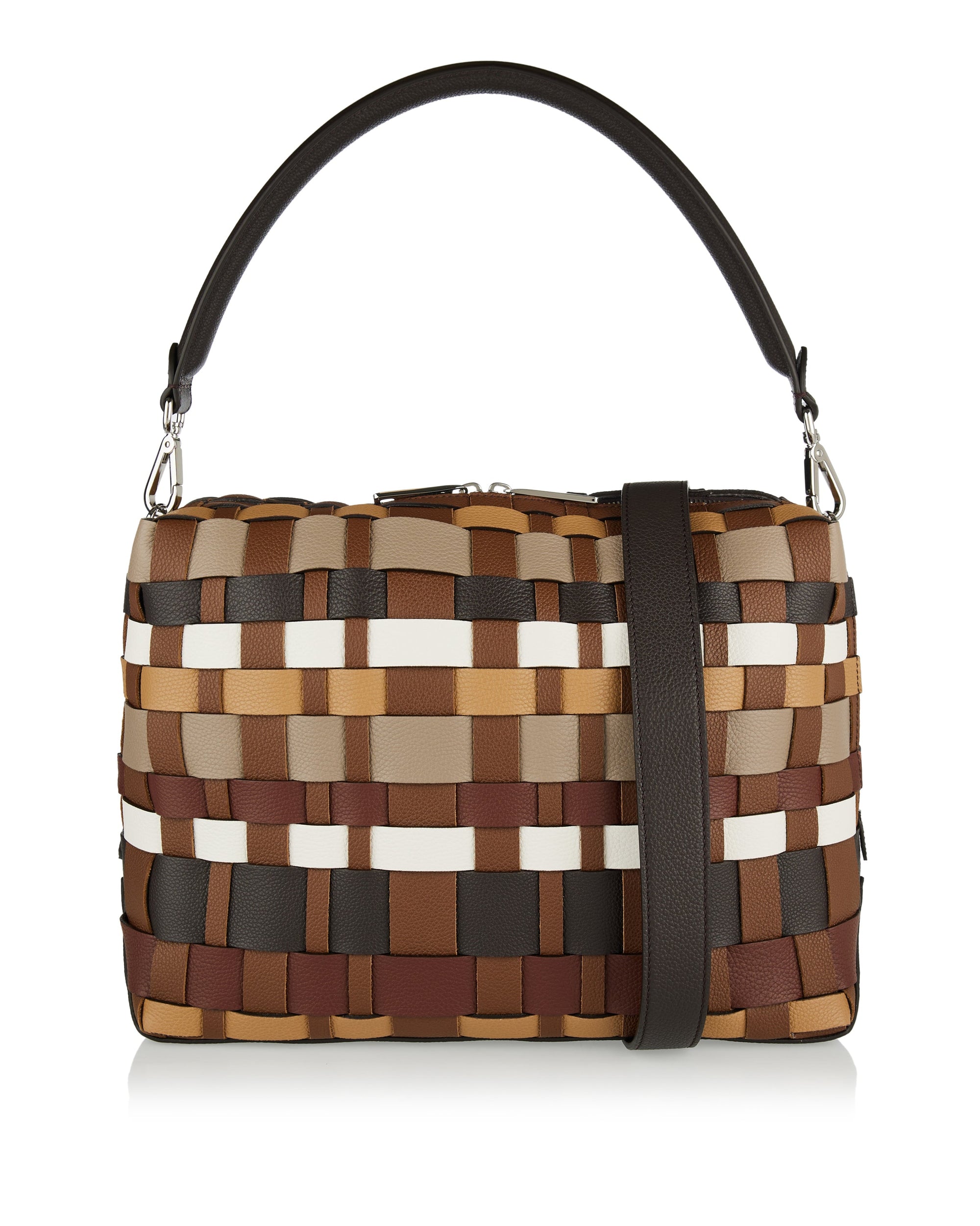 Оригінальна Lui Large Woven Leather Bag Fendi – боковий вид