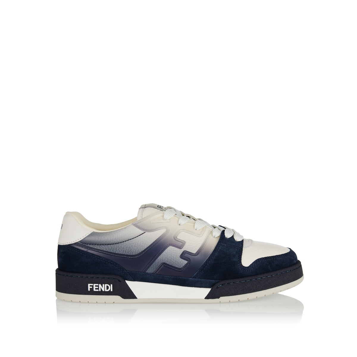 Match Leather Sneakers Fendi – Гарантія оригінальності – боковий вид