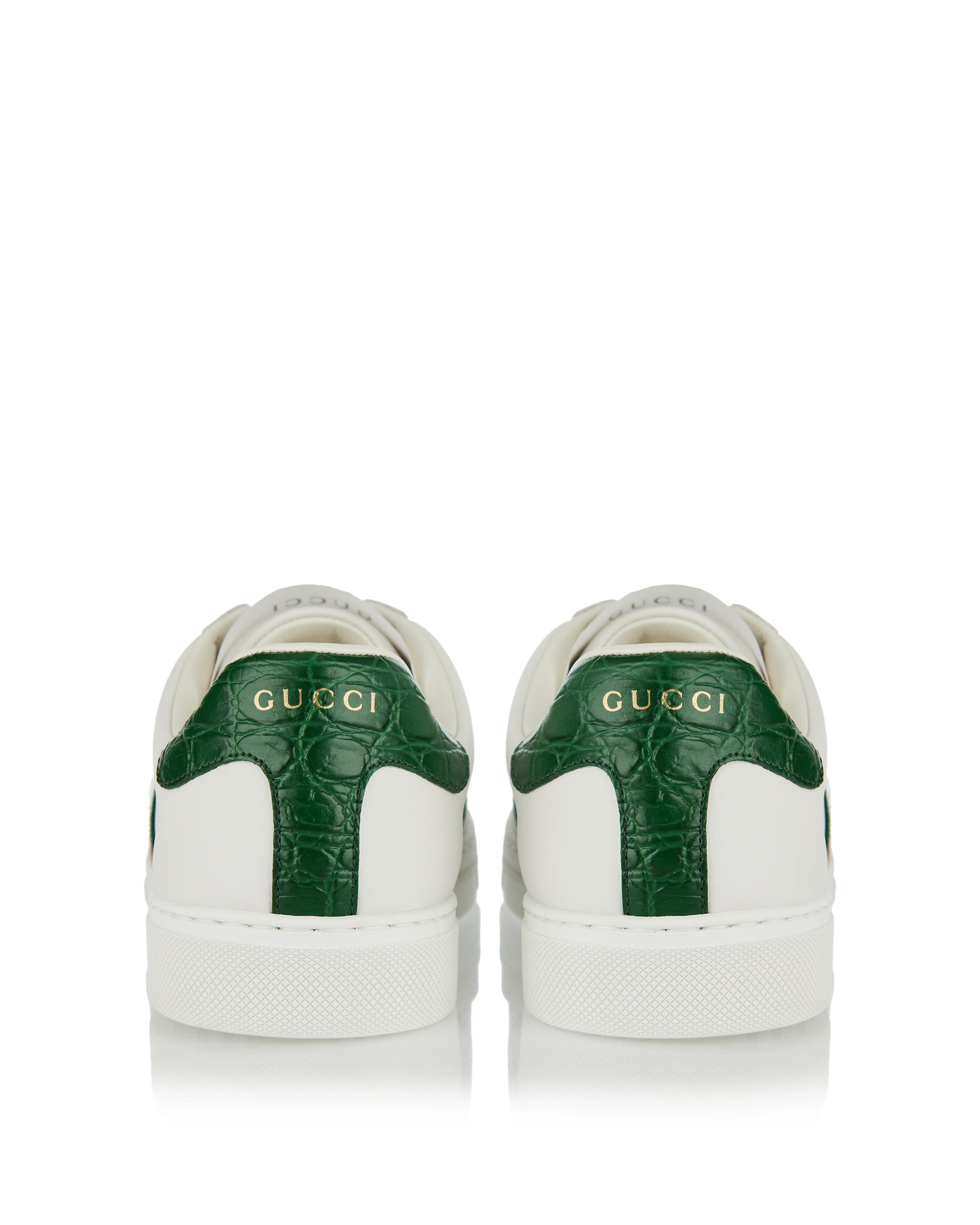 Ace Web Stripe Leather Sneakers Gucci – Гарантія оригінальності – детальний вид