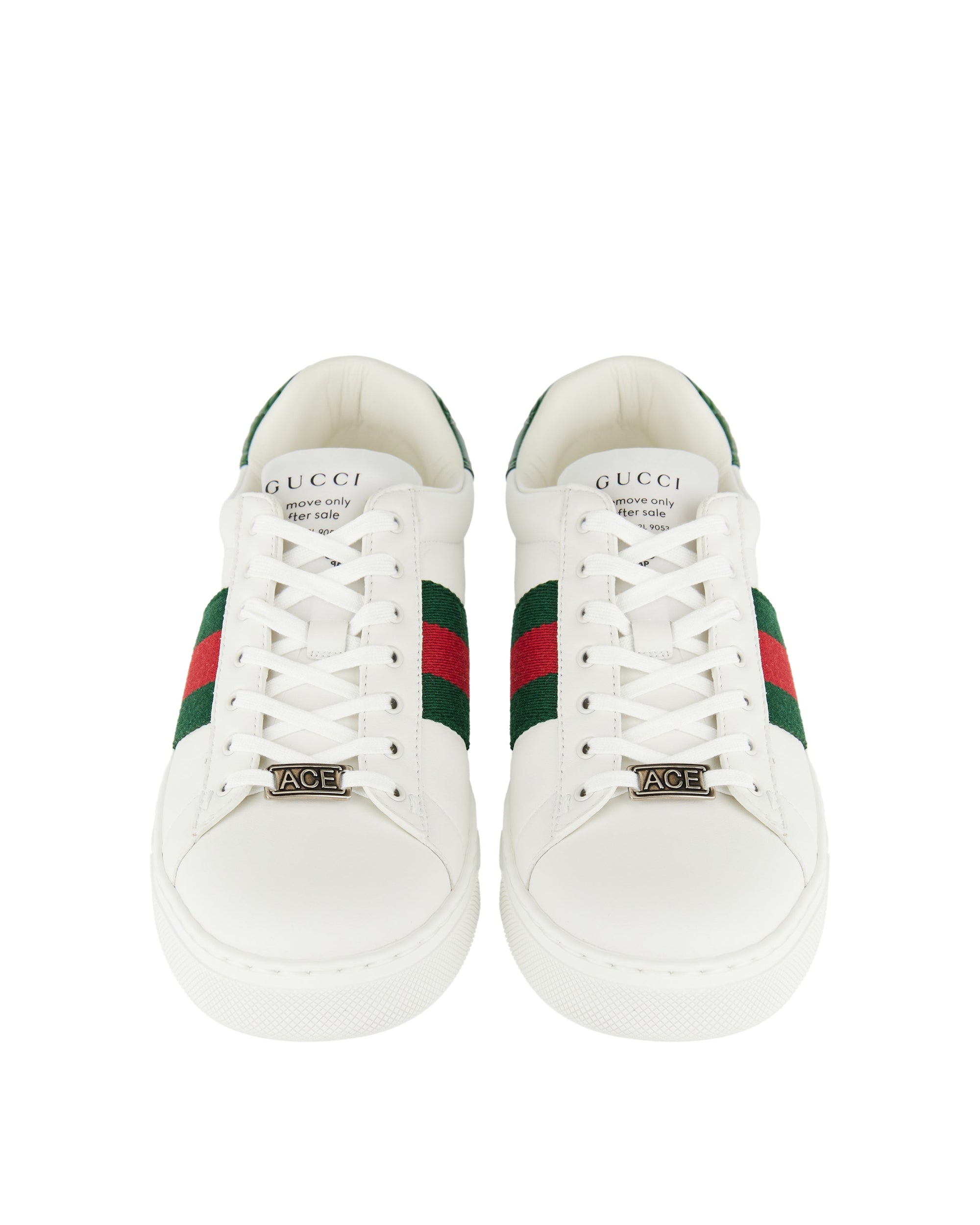 Ace Web Stripe Leather Sneakers Gucci – Гарантія оригінальності – збільшений вид