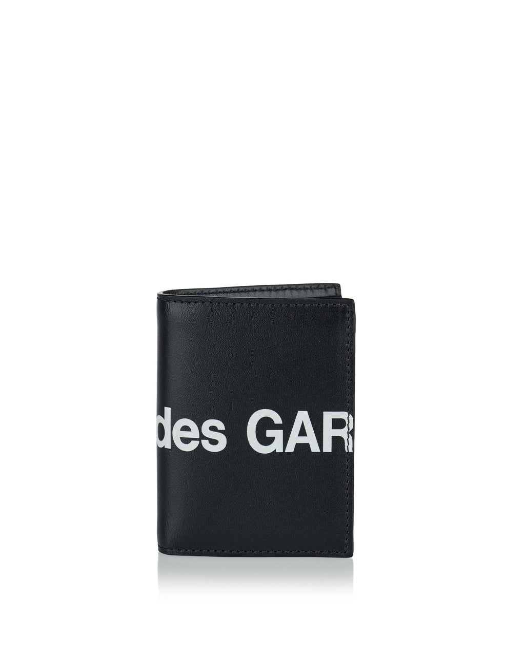 Large Logo Leather Bifold Wallet Comme des garcons оригінал – Купити в Україні – боковий вид