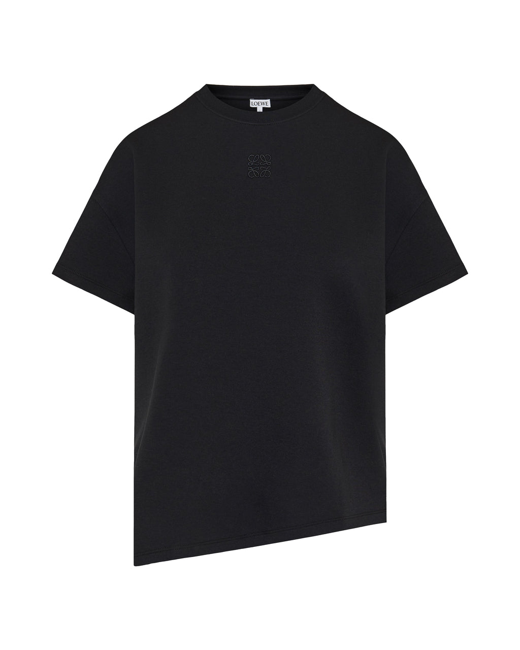 Anagram Asymmetric Cotton Blend Jersey T Shirt Loewe – Гарантія оригінальності – боковий вид